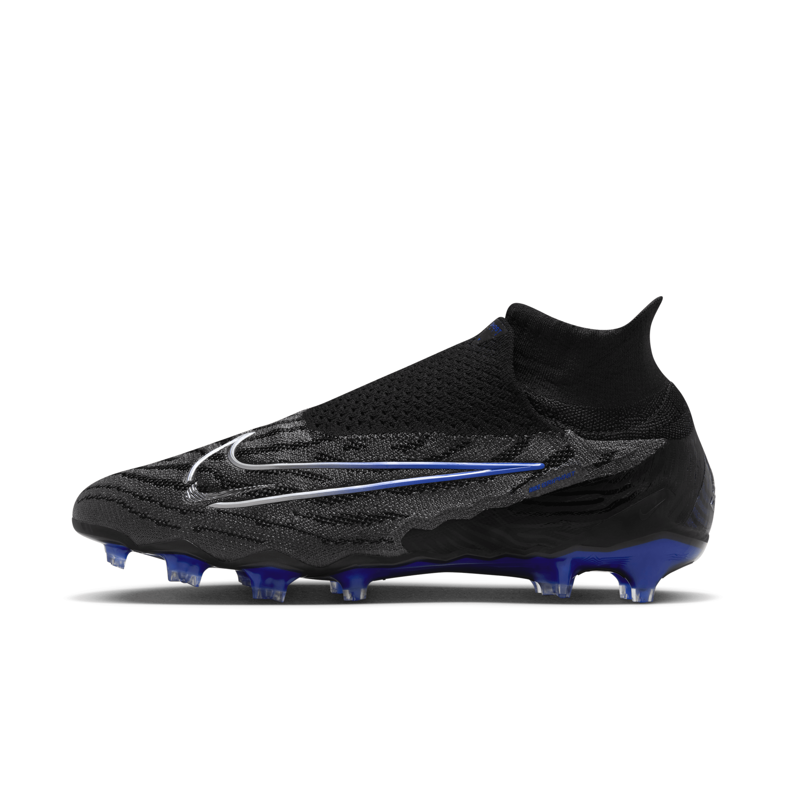 Nike Phantom GX Elite high-top voetbalschoen (stevige ondergrond) - Zwart