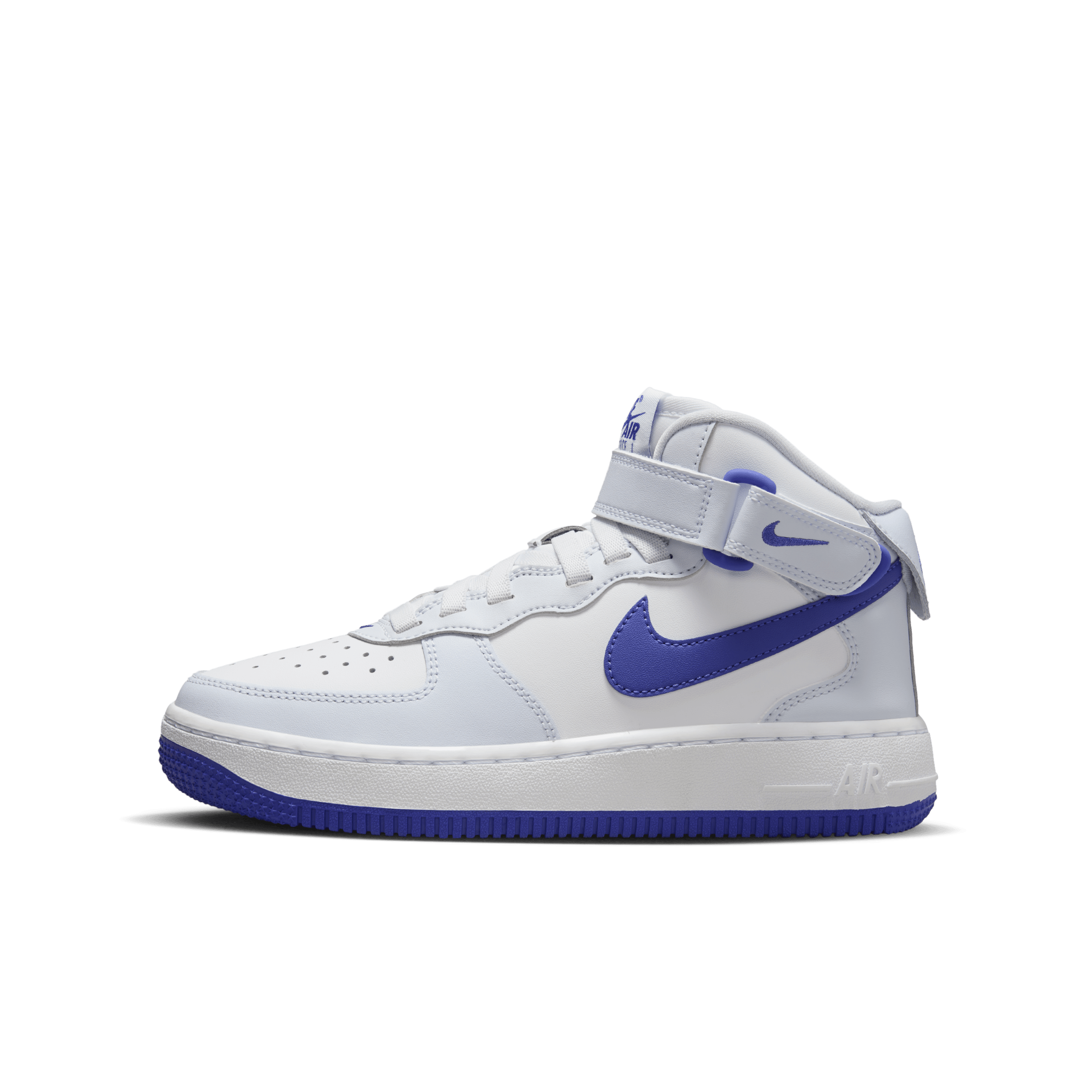 Nike Air Force 1 Mid EasyOn-sko til større børn - grå