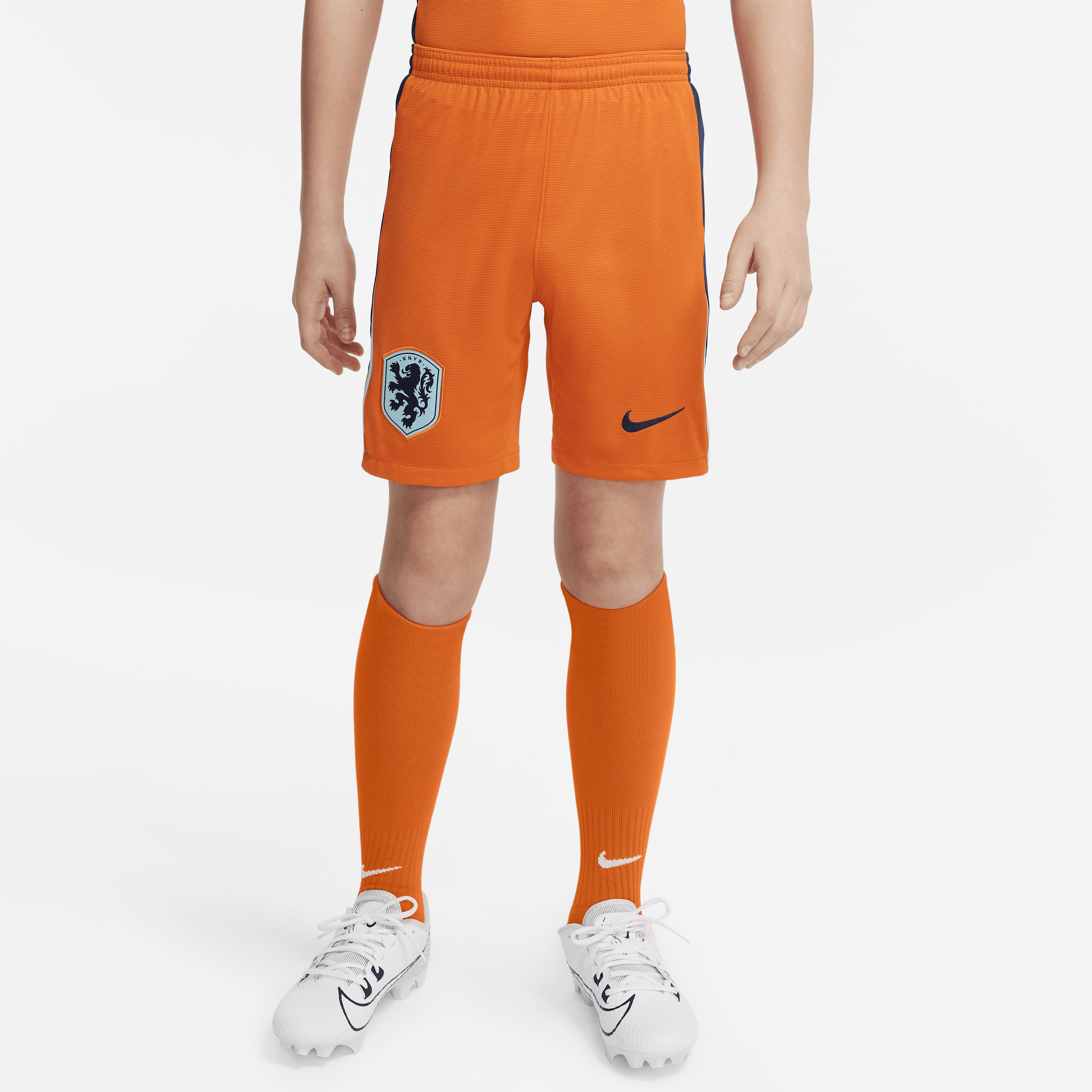 Shorts da calcio replica Nike Dri-FIT Olanda 2024 Stadium per ragazzo/a – Home - Arancione