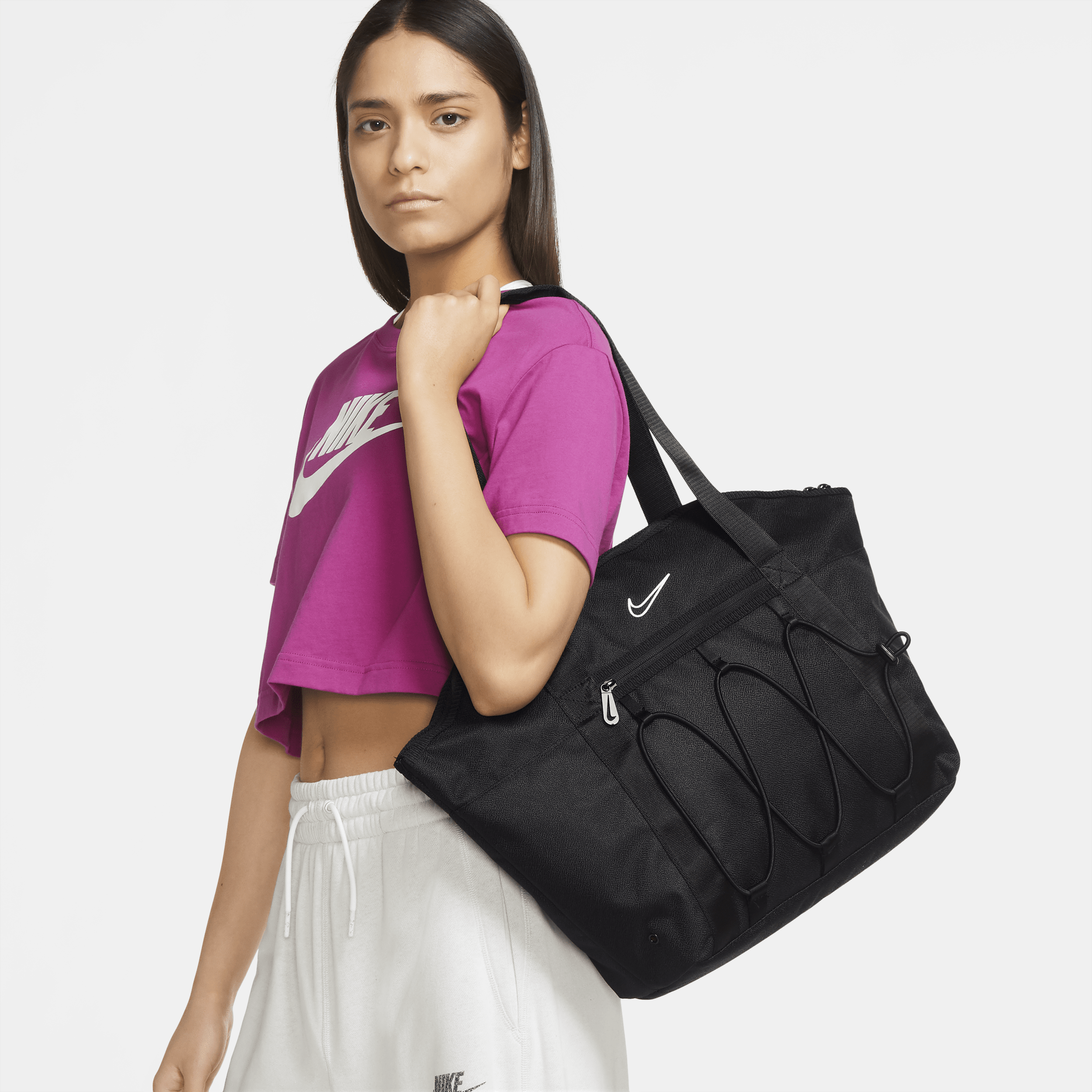 Nike One-træningsmulepose til kvinder (18 liter) - sort