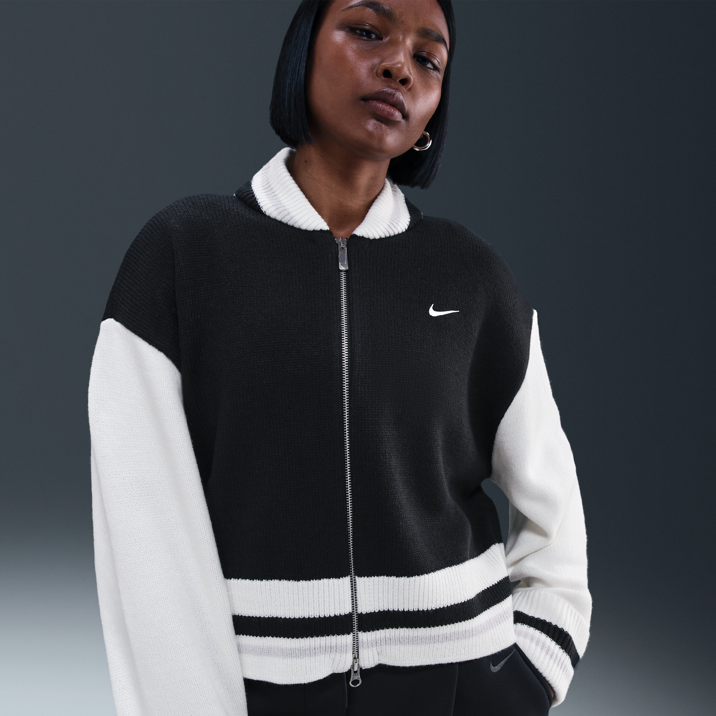 Nike Chaqueta de punto - Mujer - Negro