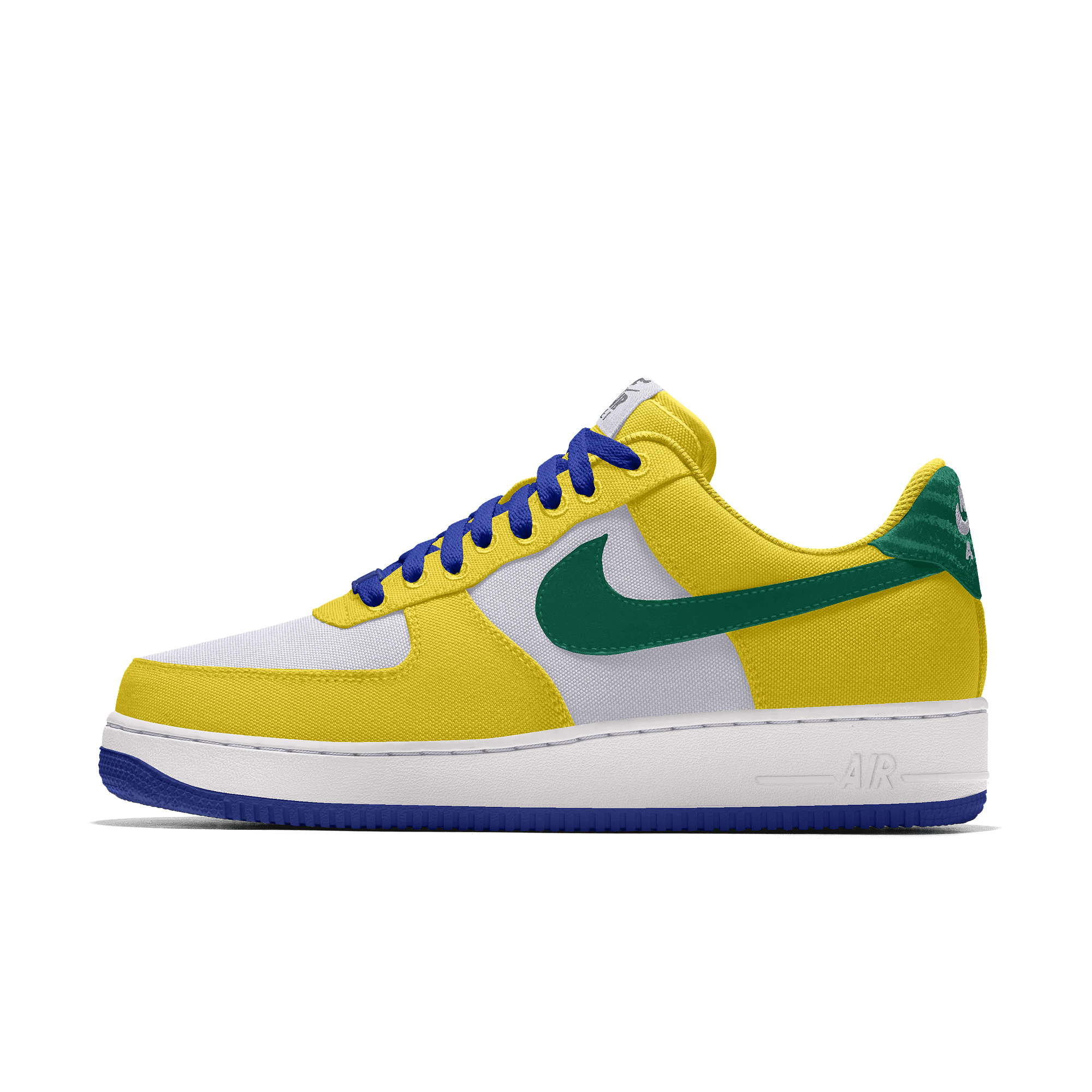 Custom Nike Air Force 1 Low By You-sko til mænd - gul