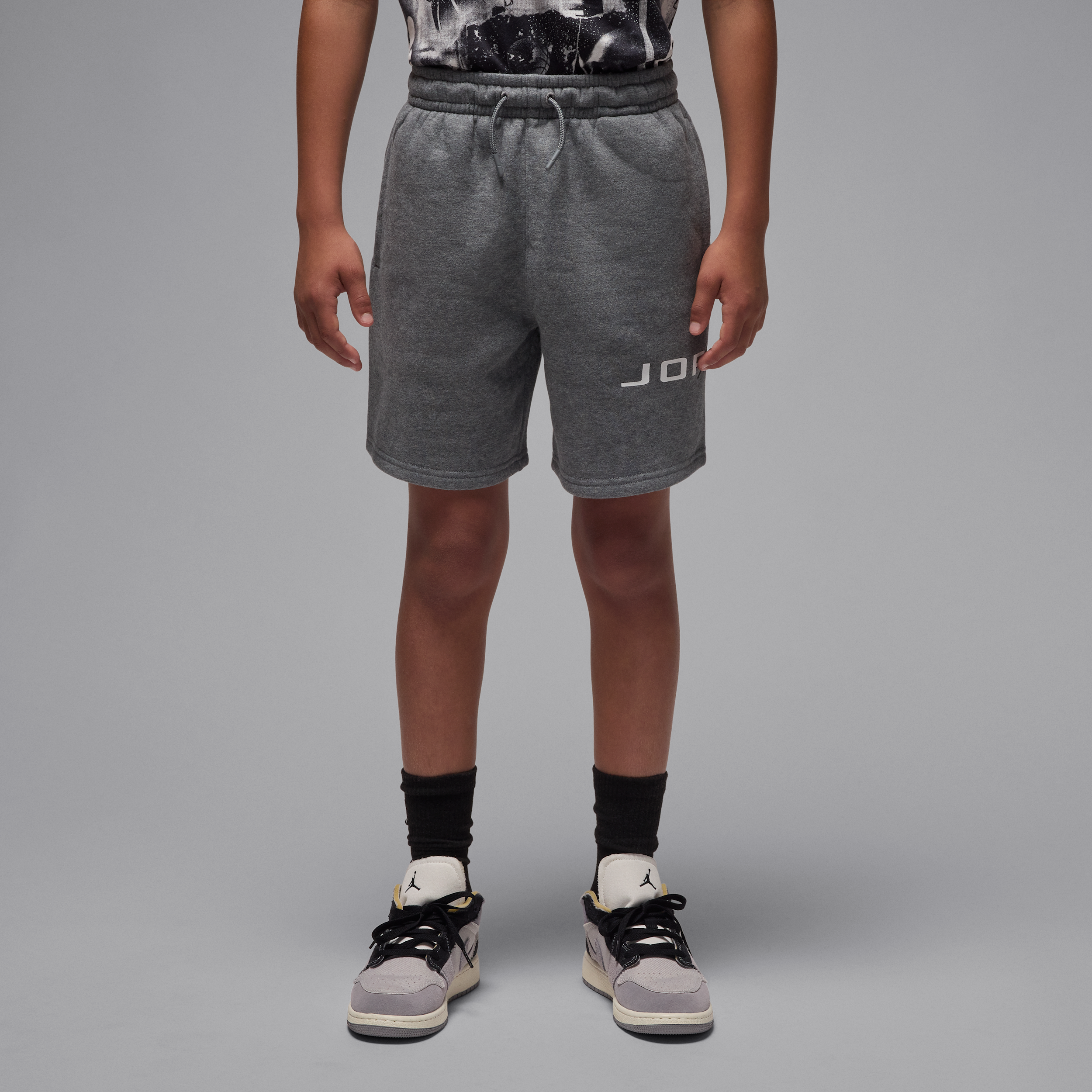 Jordan Pantalón corto de tejido Fleece Baseline - Niño/a - Gris