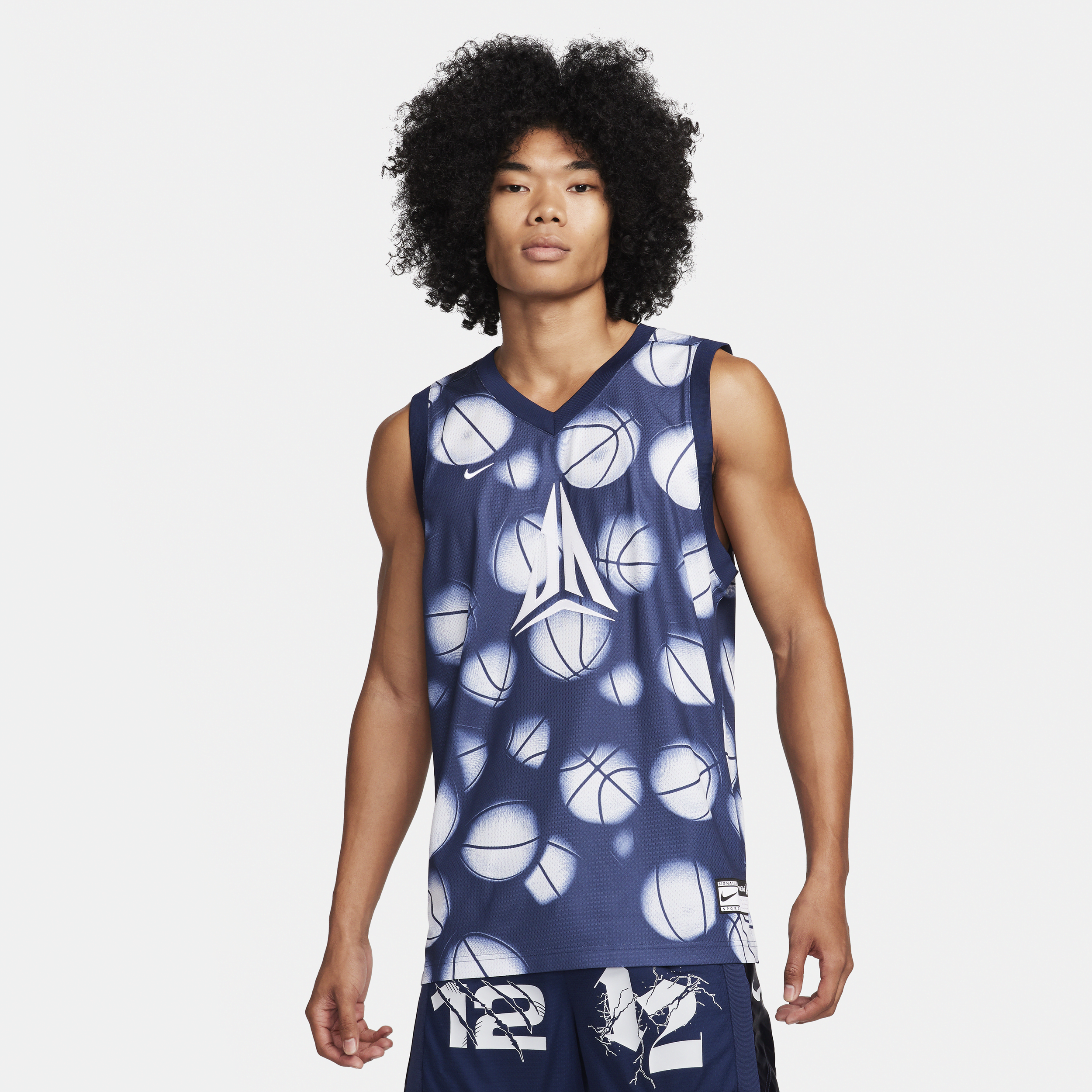 Nike Ja Dri-FIT DNA-basketballtrøje til mænd - grå