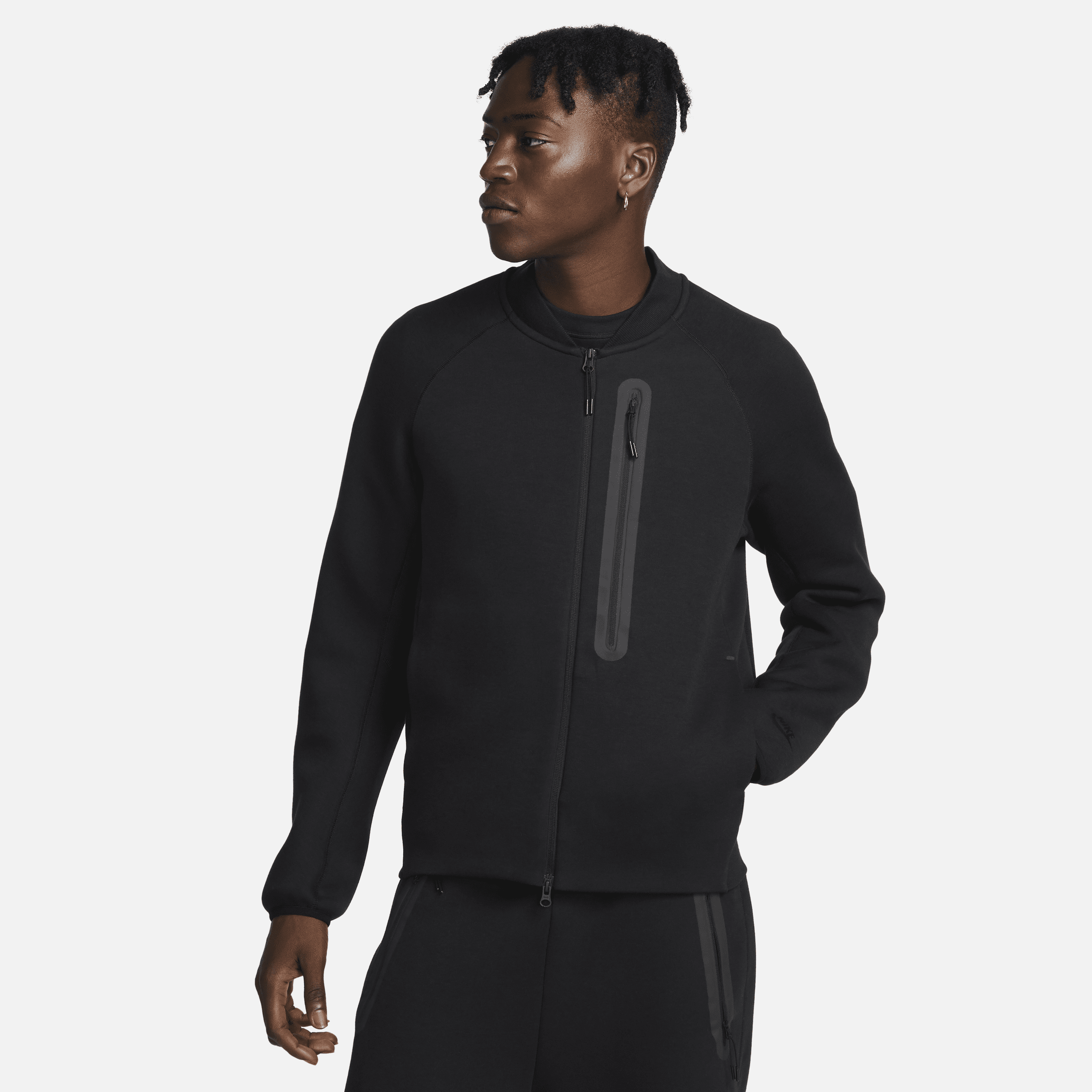 Nike Sportswear Tech Fleece-bomberjakke til mænd - sort