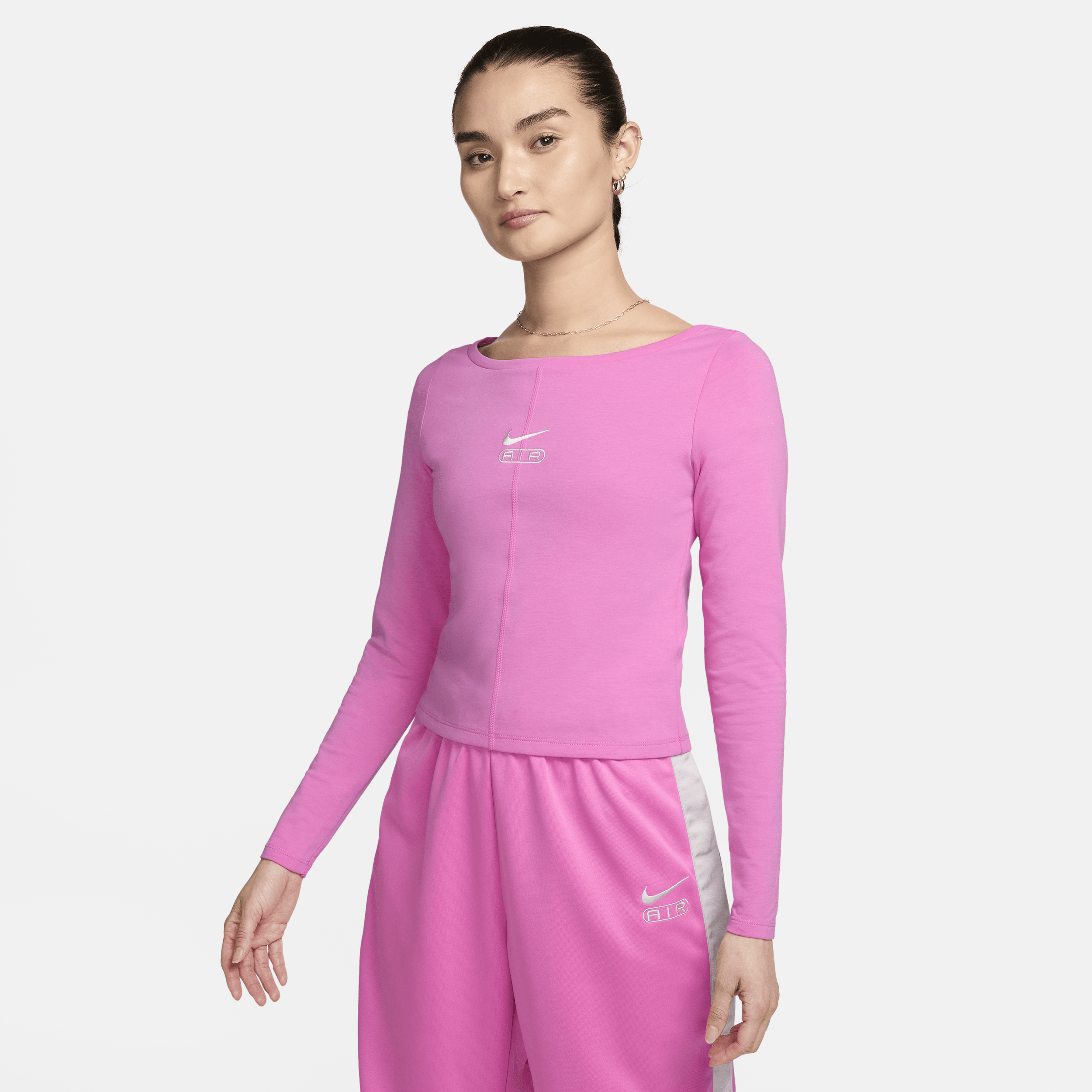【ナイキ(NIKE)公式ストア】ナイキ エア ウィメンズ ロングスリーブ トップ FN1912-675 レッド 【ナイキ(NIKE)公式ストア】ナイキ エア ウィメンズ ロングスリーブ トップ FN1912-675 レッド