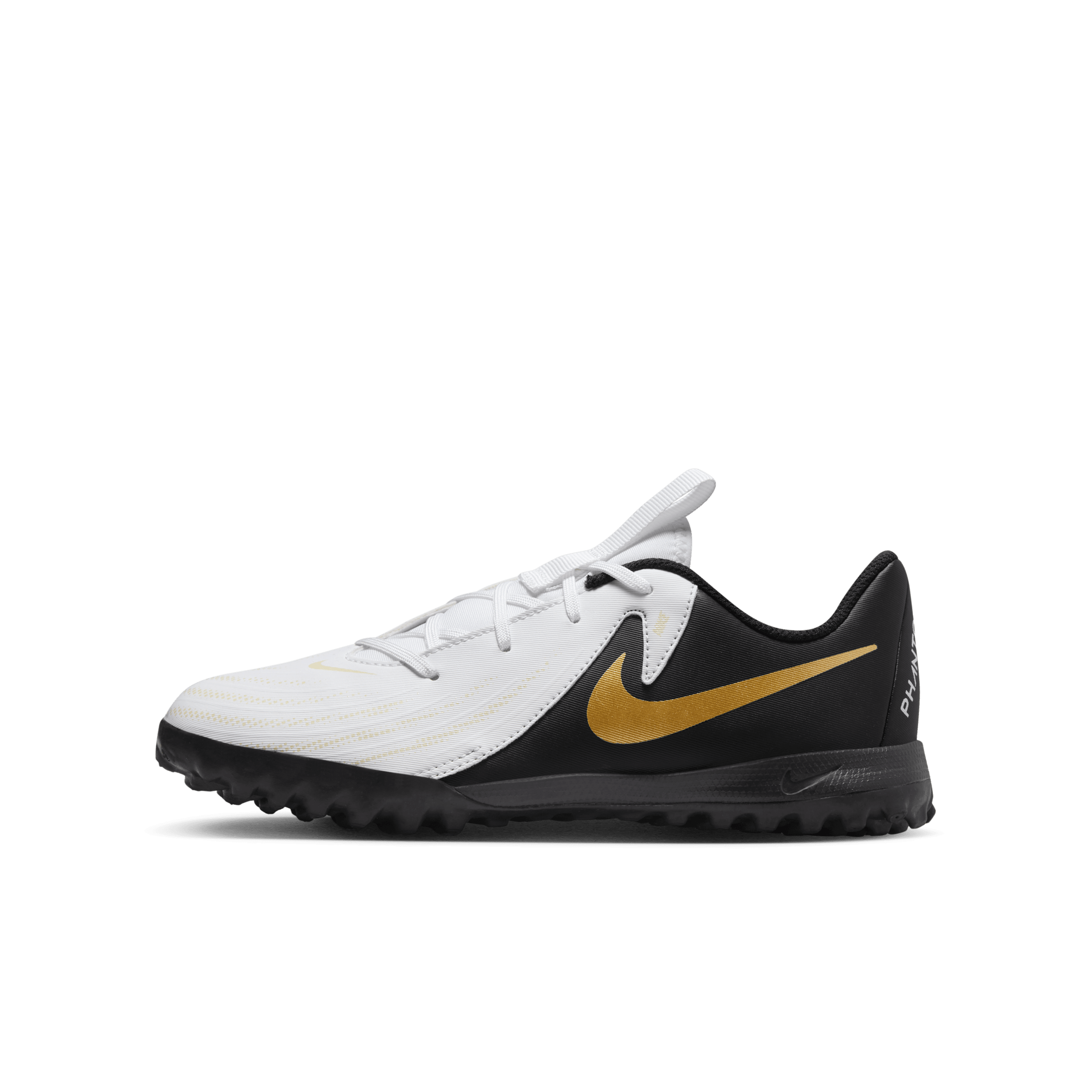 Nike Jr. Phantom GX 2 Academy voetbalschoenen voor kleuters/kids (turf) - Wit