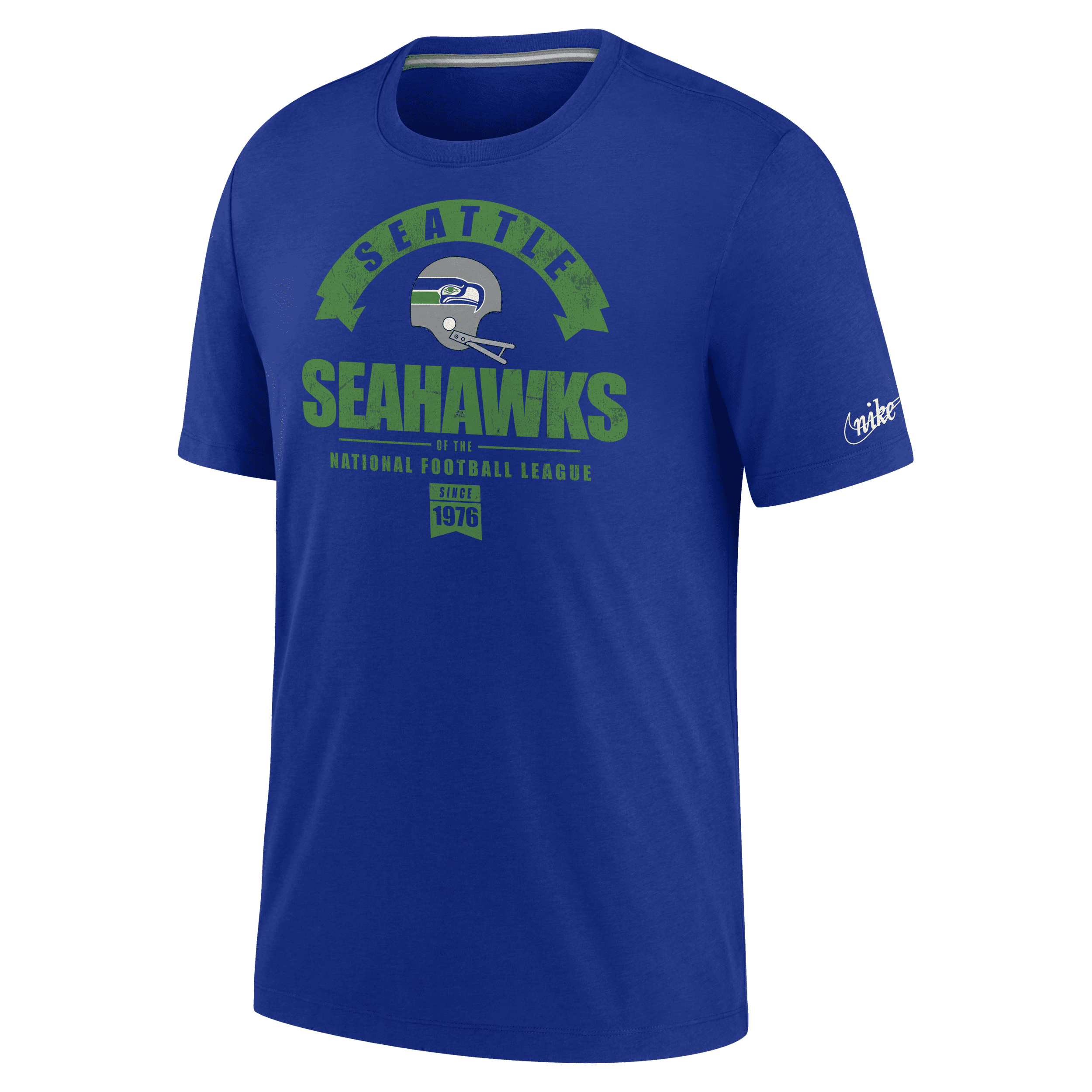 T-shirt Tri-Blend Nike Historic (NFL Seahawks) - Uomo - Blu