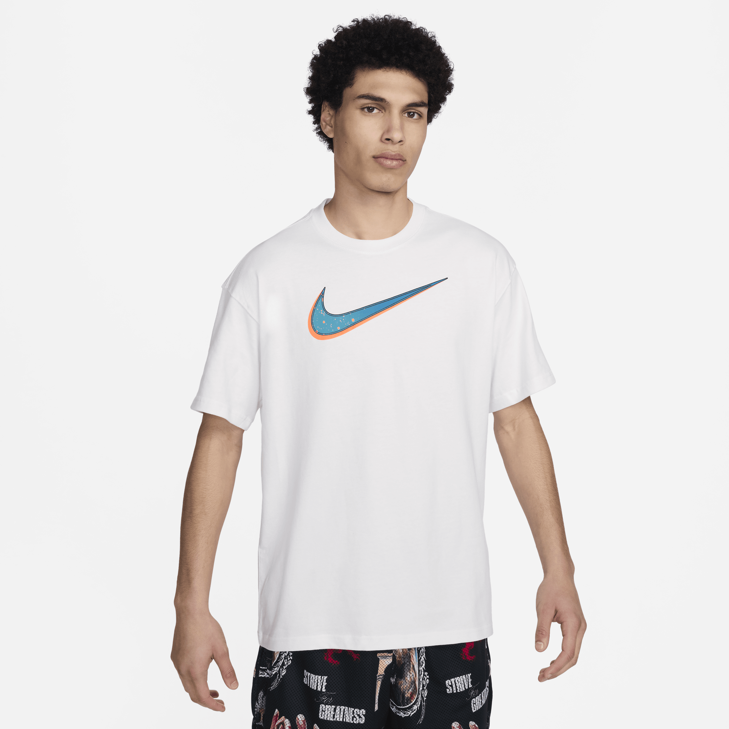 Nike LeBron M90-basketball-T-shirt til mænd - hvid