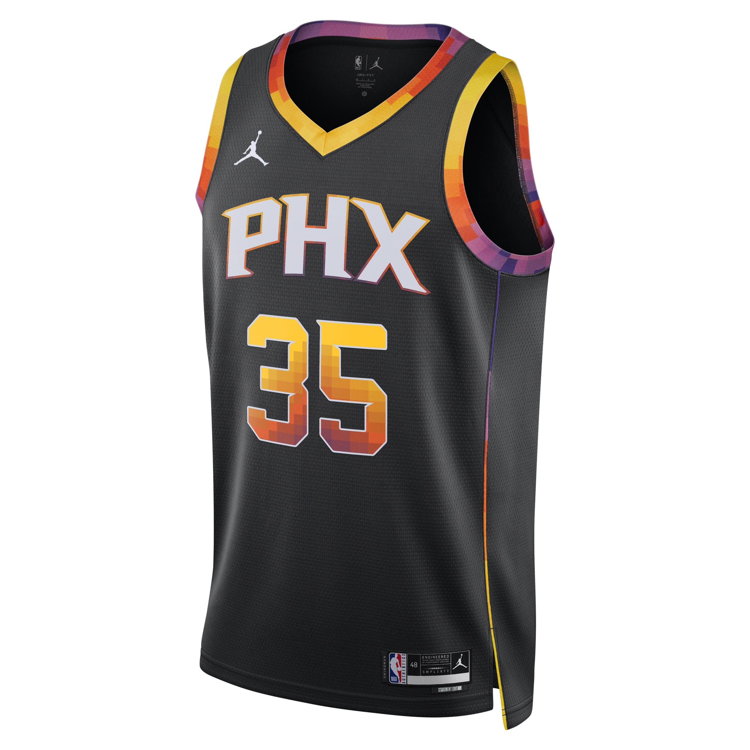 Nike Phoenix Suns Statement Edition Swingman Jordan Dri-FIT NBA jersey voor heren - Zwart