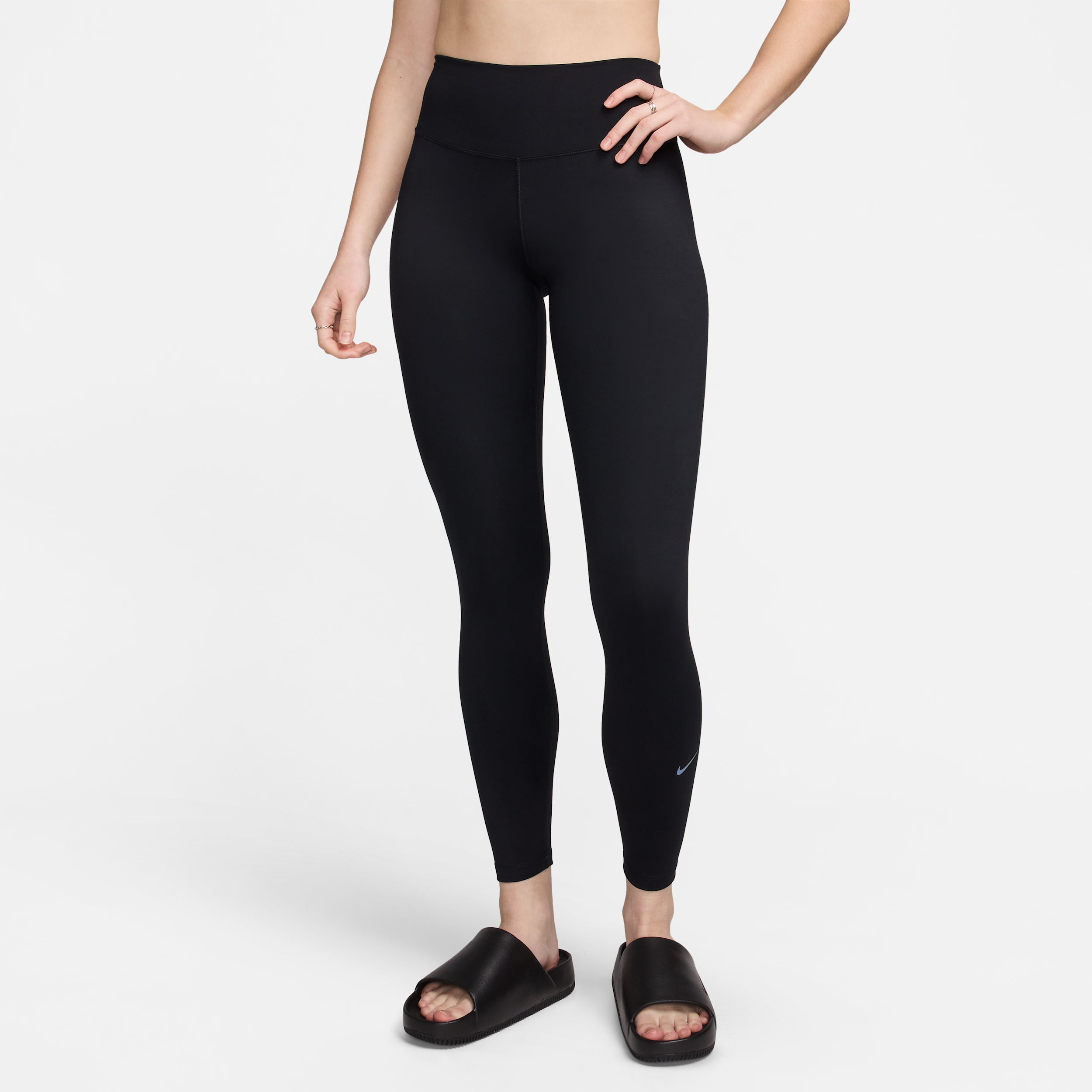 Nike One Leggings de talle alto y longitud completa - Mujer - Negro