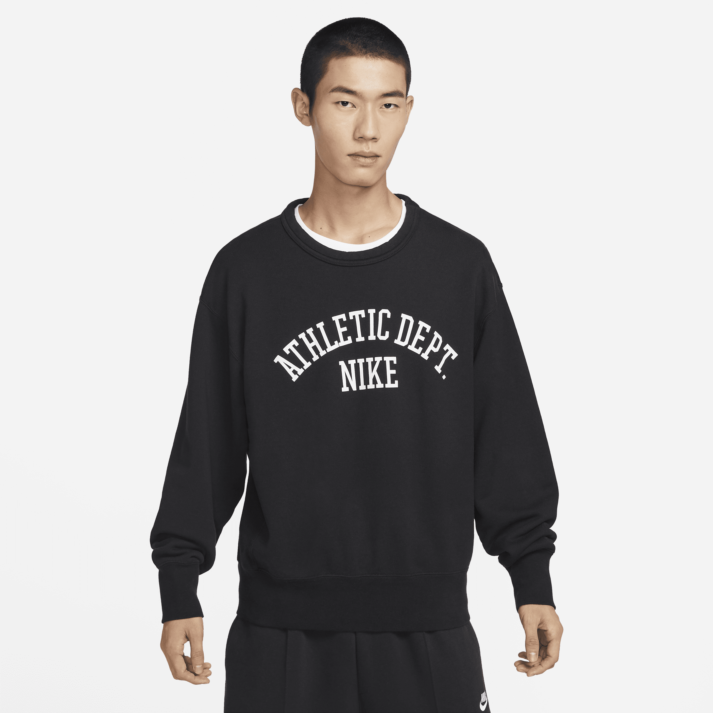 【ナイキ(NIKE)公式ストア】ナイキ スポーツウェア トレンド メンズ フリース クルー DX0026-010 ブラック 【ナイキ(NIKE)公式ストア】ナイキ スポーツウェア トレンド メンズ フリース クルー DX0026-010 ブラック