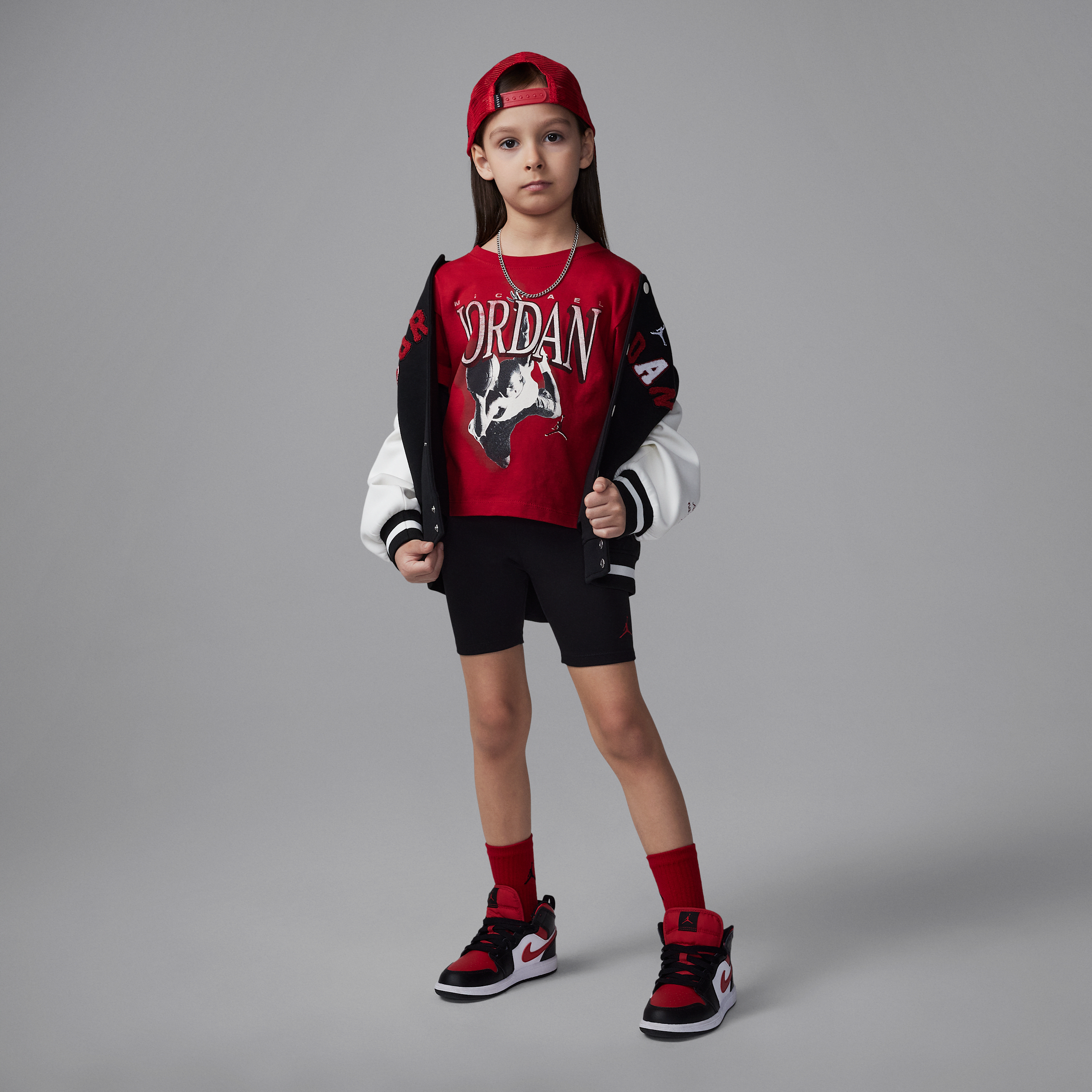 【ナイキ(NIKE)公式ストア】ジョーダン リトルキッズ レトロ 1984 ツーピース バイク ショートパンツ セットアップ II2867-010 ブラック 【ナイキ(NIKE)公式ストア】ジョーダン リトルキッズ レトロ 1984 ツーピース バイク ショートパンツ セットアップ II2867-010 ブラック
