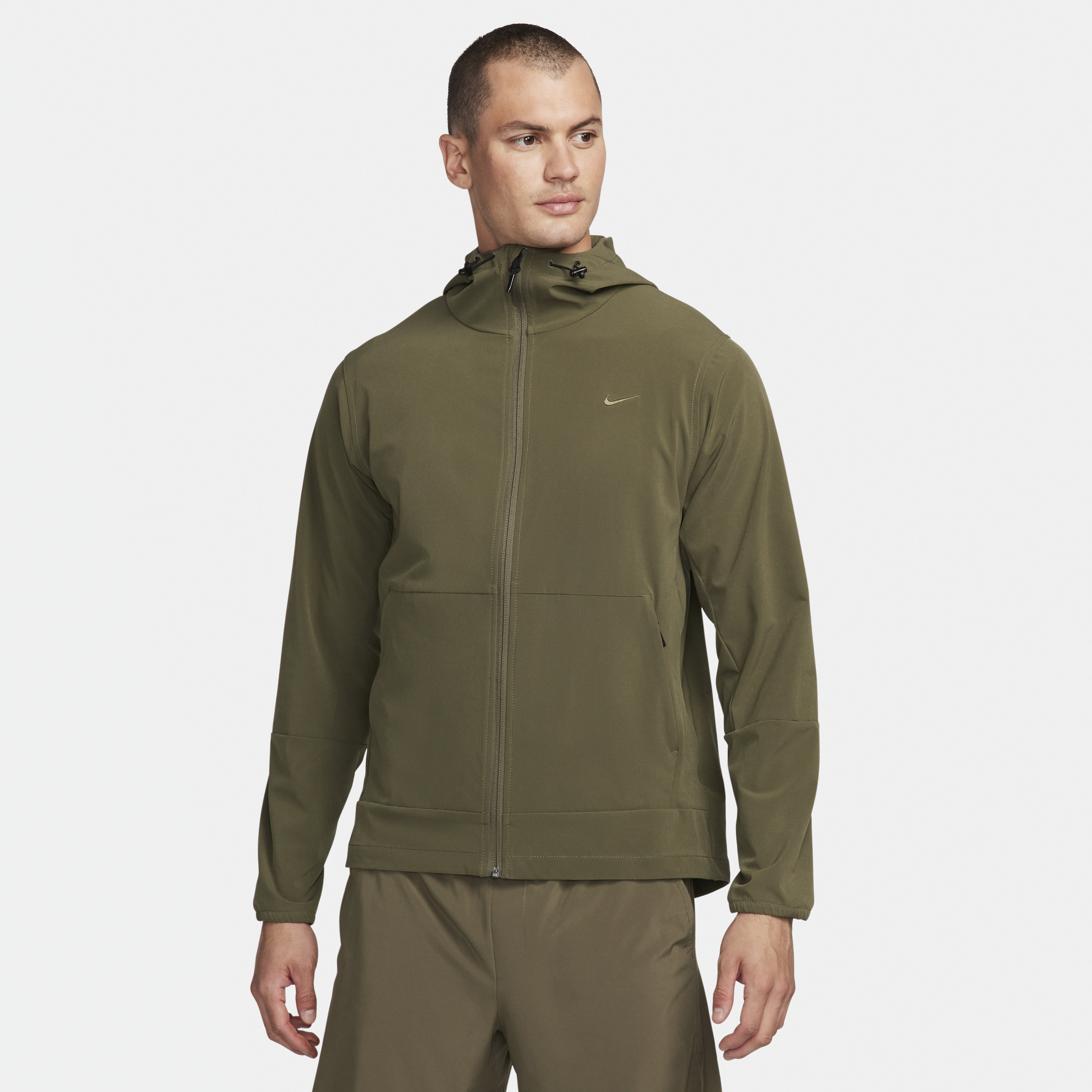 Vandafvisende alsidig Nike Unlimited-jakke med hætte til mænd - grøn