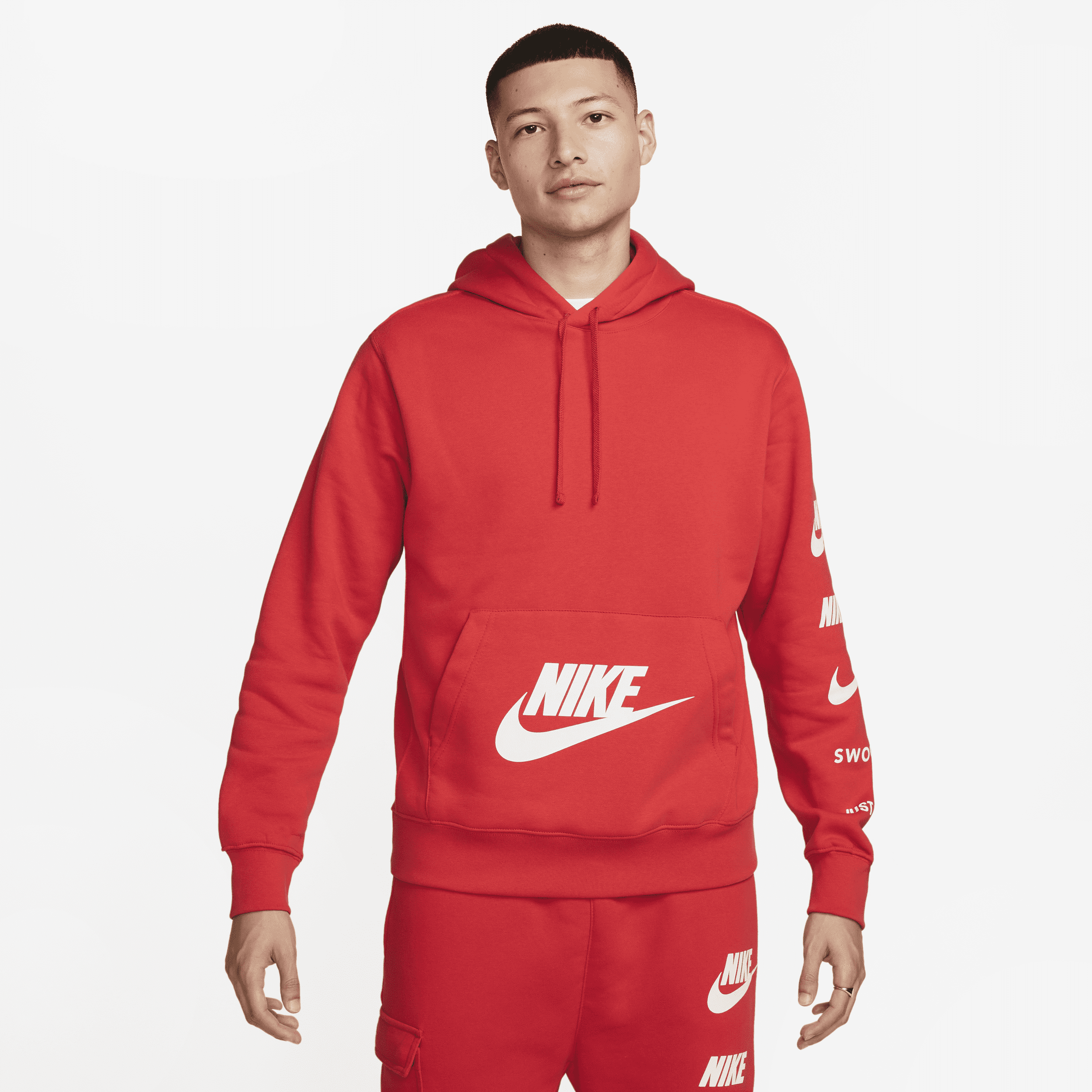 Red nike hot sale jumper mens