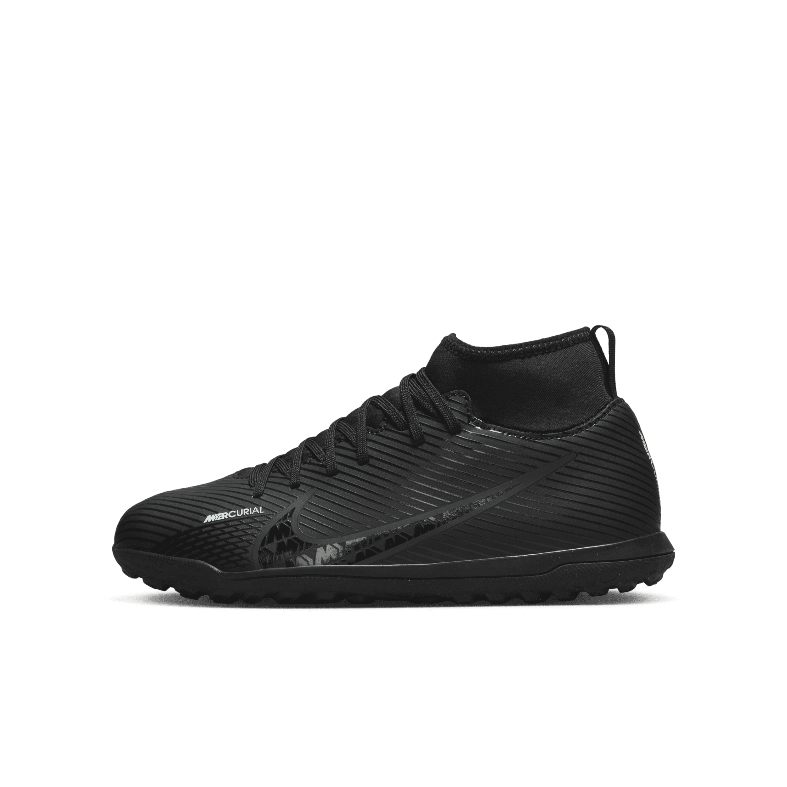 【ナイキ(NIKE)公式ストア】ナイキ ジュニア マーキュリアル スーパーフライ 9 クラブ キッズ ターフ ハイカット サッカーシューズ DJ5954-001 ブラック 【ナイキ(NIKE)公式ストア】ナイキ ジュニア マーキュリアル スーパーフライ 9 クラブ キッズ ターフ ハイカット サッカーシューズ DJ5954-001 ブラック