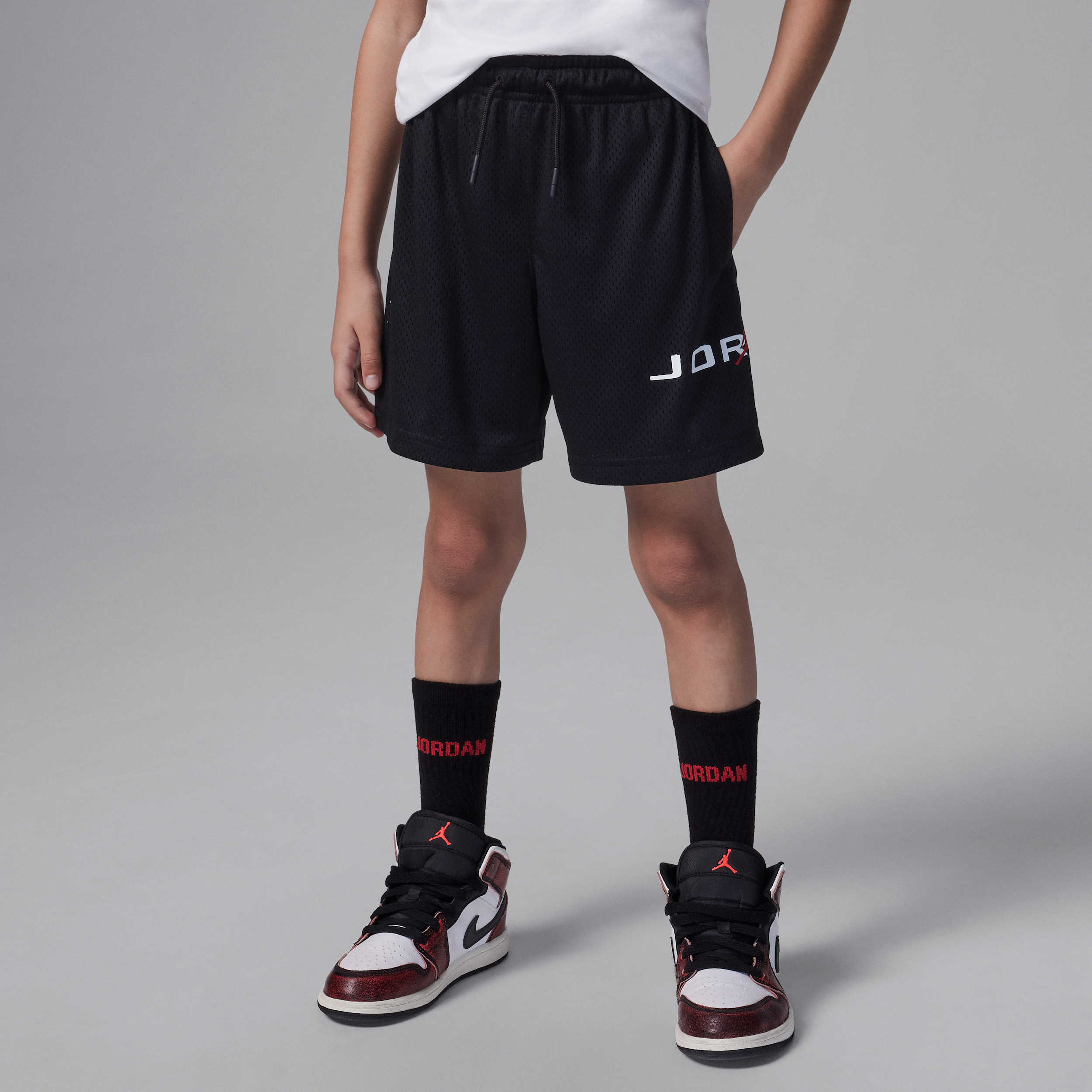 【ナイキ(NIKE)公式ストア】ジョーダン Dri-FIT リトルキッズ ベースライン メッシュ ショートパンツ IH3652-010 ブラック 【ナイキ(NIKE)公式ストア】ジョーダン Dri-FIT リトルキッズ ベースライン メッシュ ショートパンツ IH3652-010 ブラック