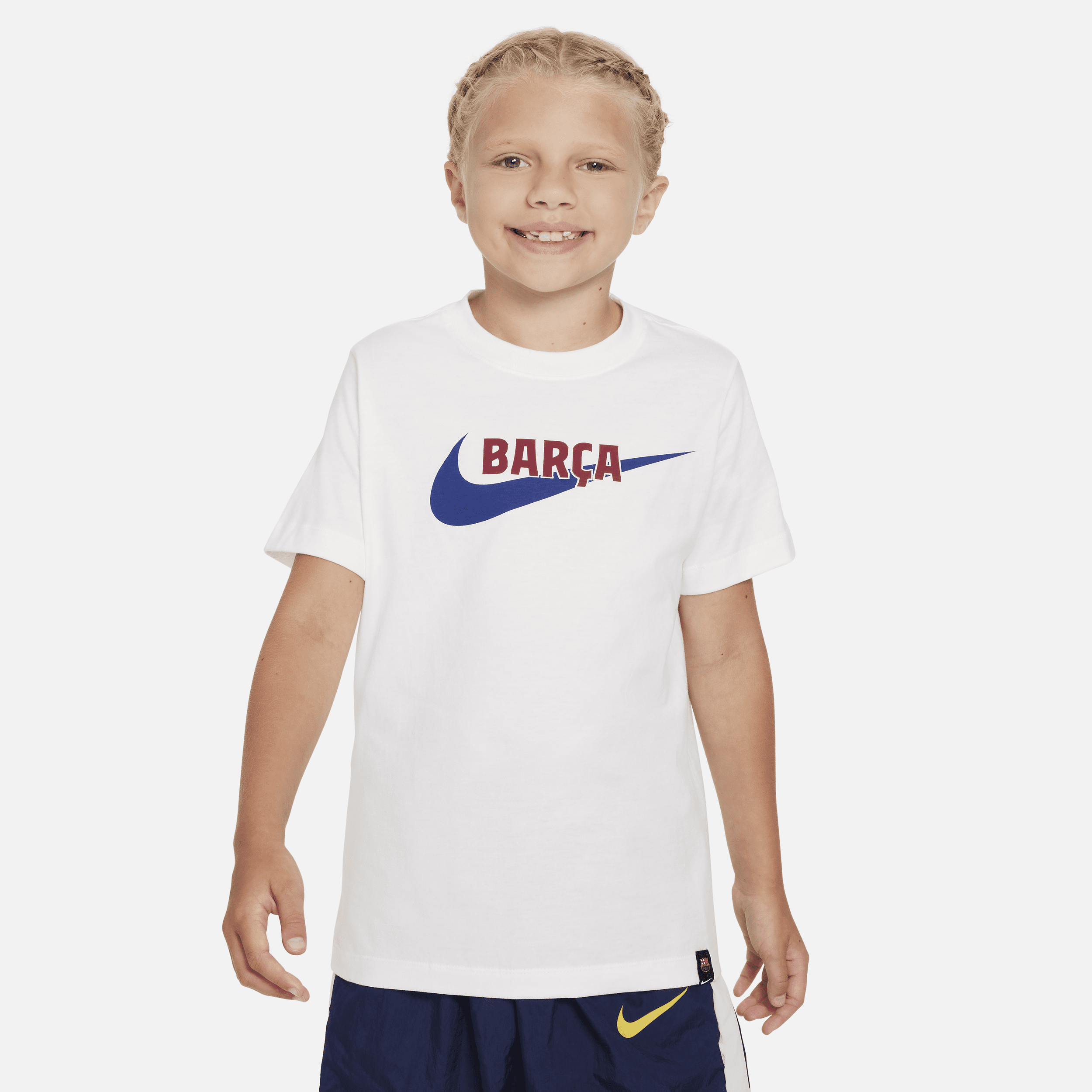 FC Barcelona Swoosh Nike-T-shirt - hvid