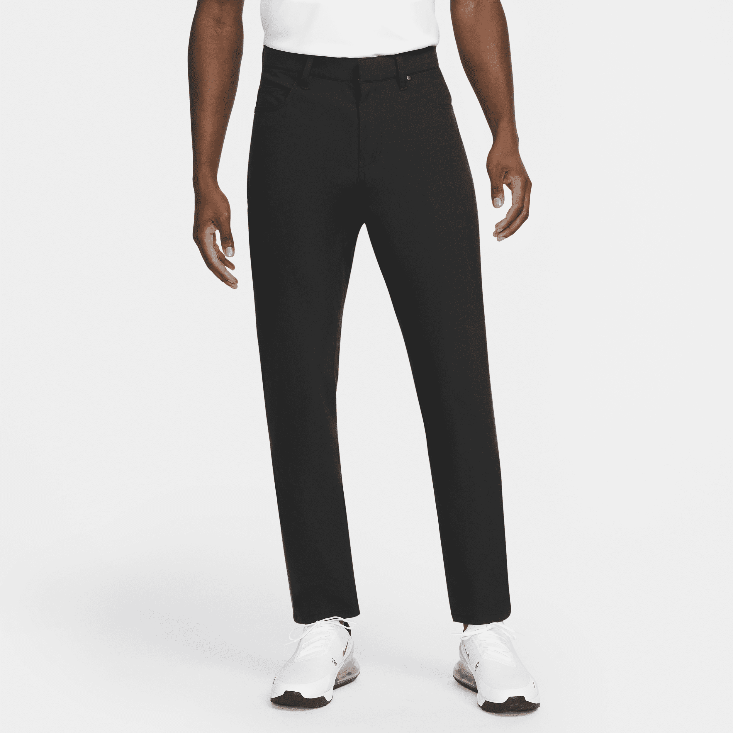 Nike Dri-FIT Repel-golfbukser med 5 lommer og slank pasform til mænd - sort