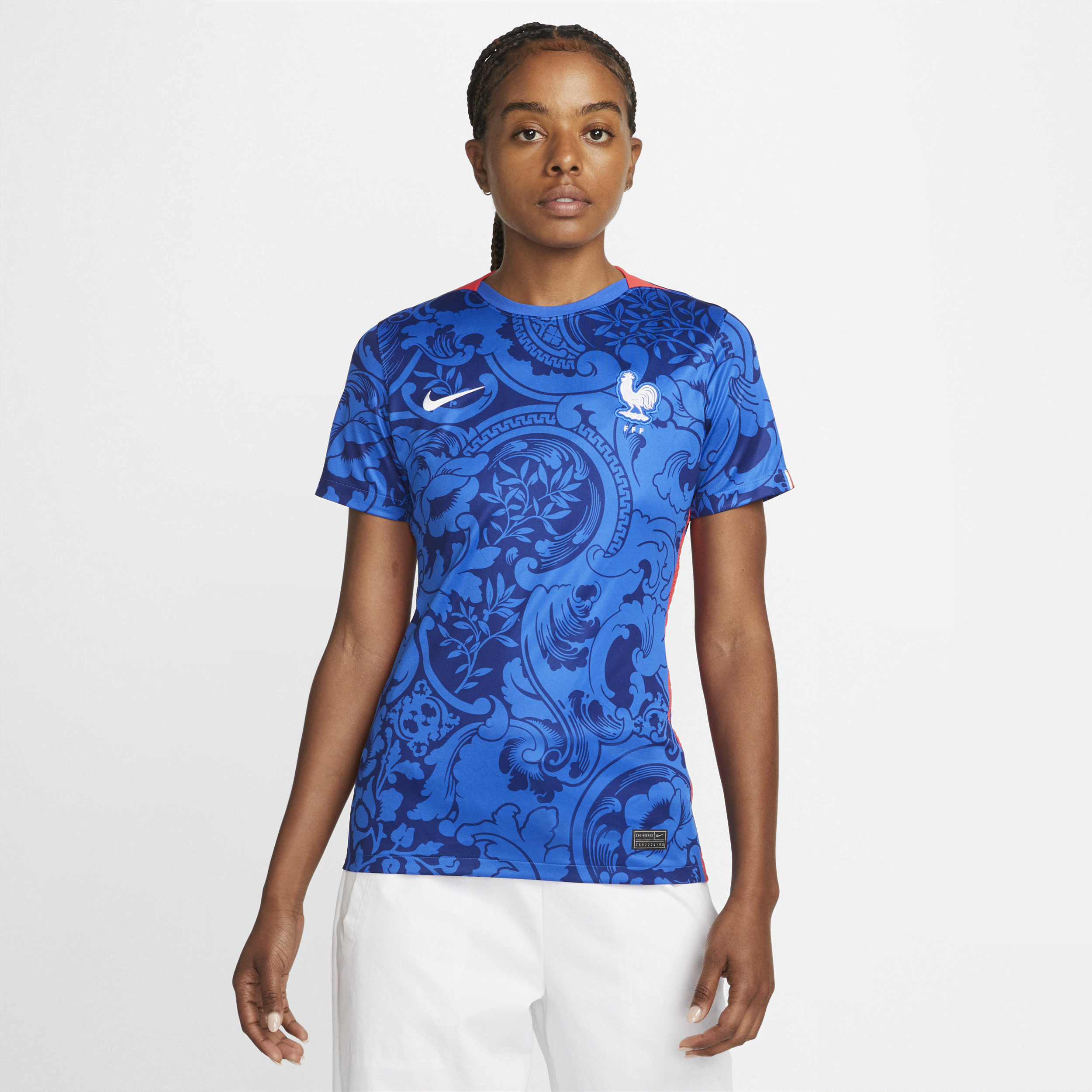 Primera equipación Stadium FFF 2022 Camiseta de fútbol Nike Dri-FIT - Mujer - Azul