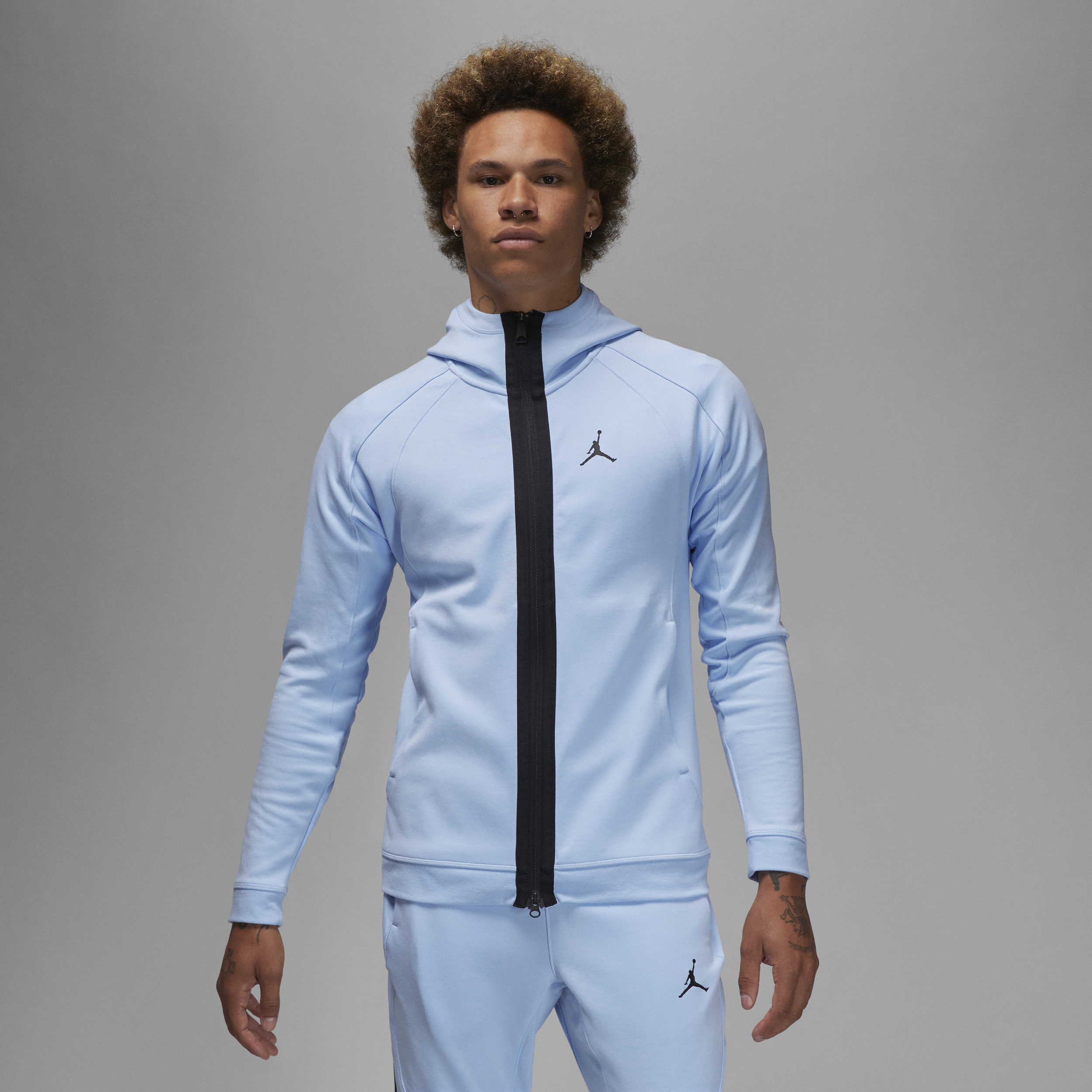 Nike Felpa Air in fleece con cappuccio e zip a tutta lunghezza Jordan Dri-FIT Sport – Uomo - Blu