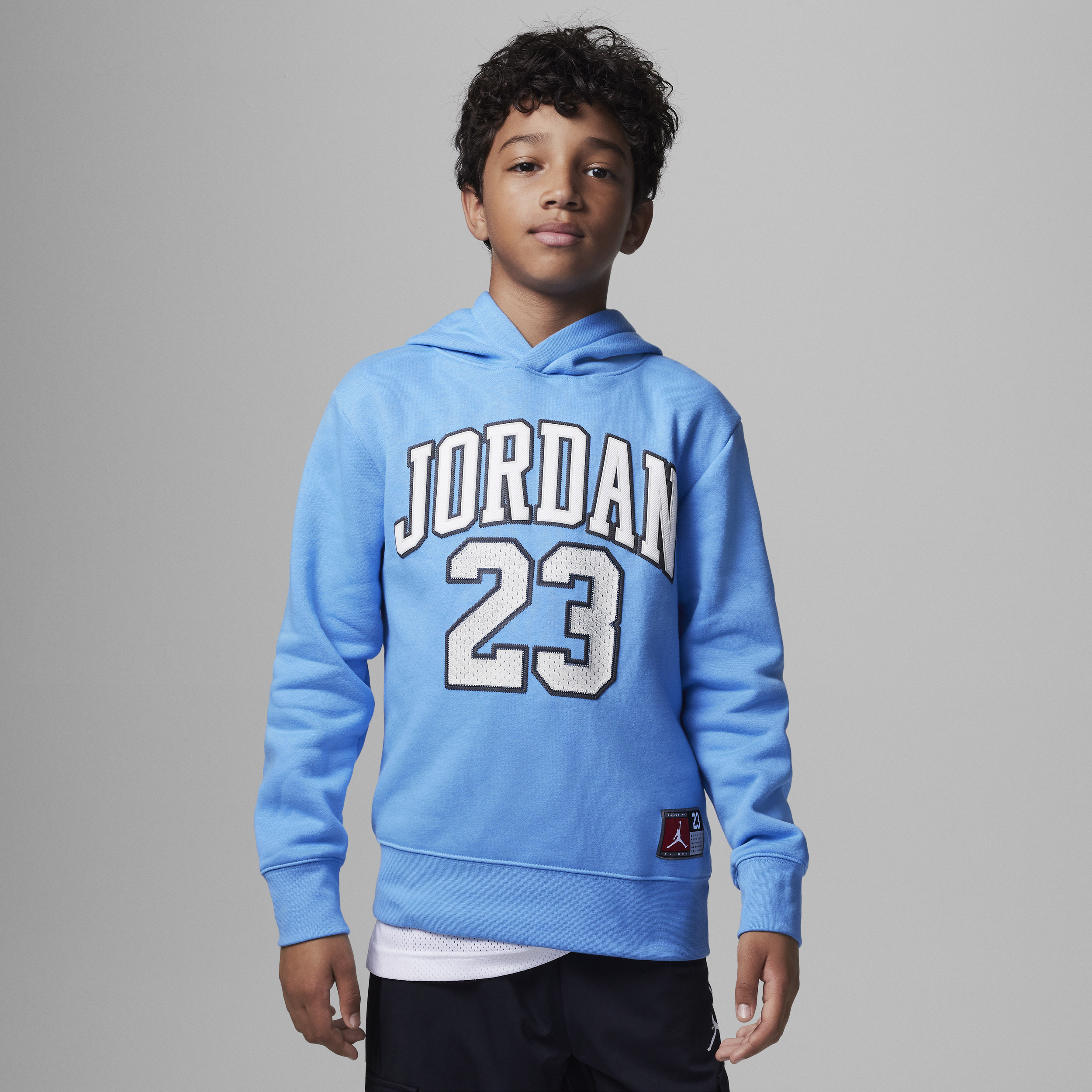 【ナイキ(NIKE)公式ストア】ジョーダン フリース プルオーバー パーカー ジュニアパーカー FV3203-412 ブルー 【ナイキ(NIKE)公式ストア】ジョーダン フリース プルオーバー パーカー ジュニアパーカー FV3203-412 ブルー