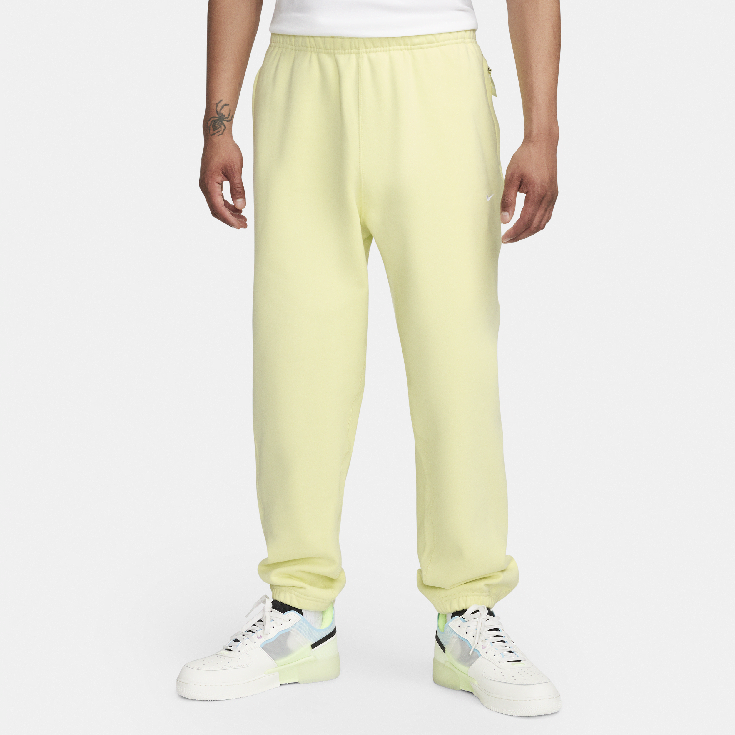 Pantaloni in fleece Nike Solo Swoosh - Uomo - Verde
