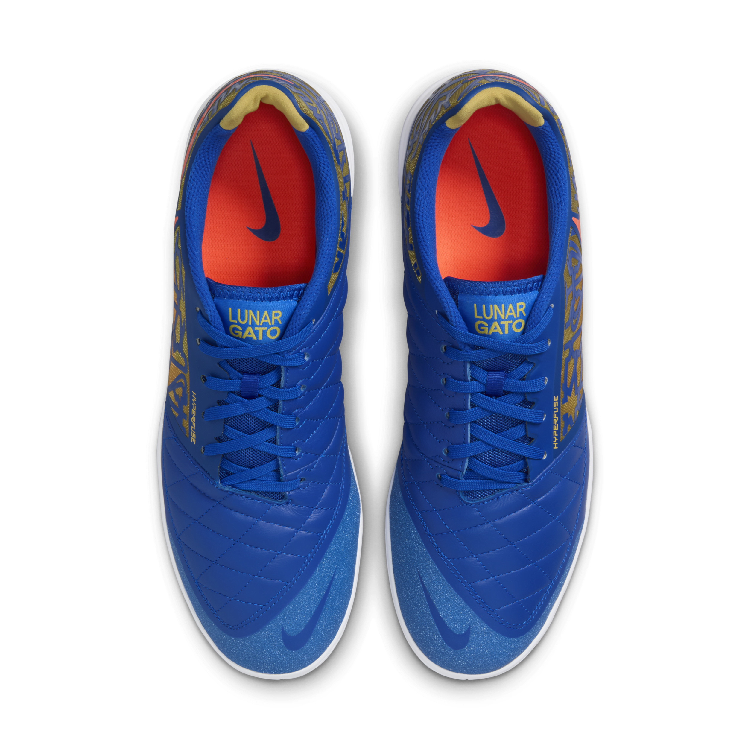 シューズ Nike Lunargato 2 Blue Hyper Crimson 24.0 Nike Lunargato II IC Small Sided - Racer Blue/Hyper Crimson