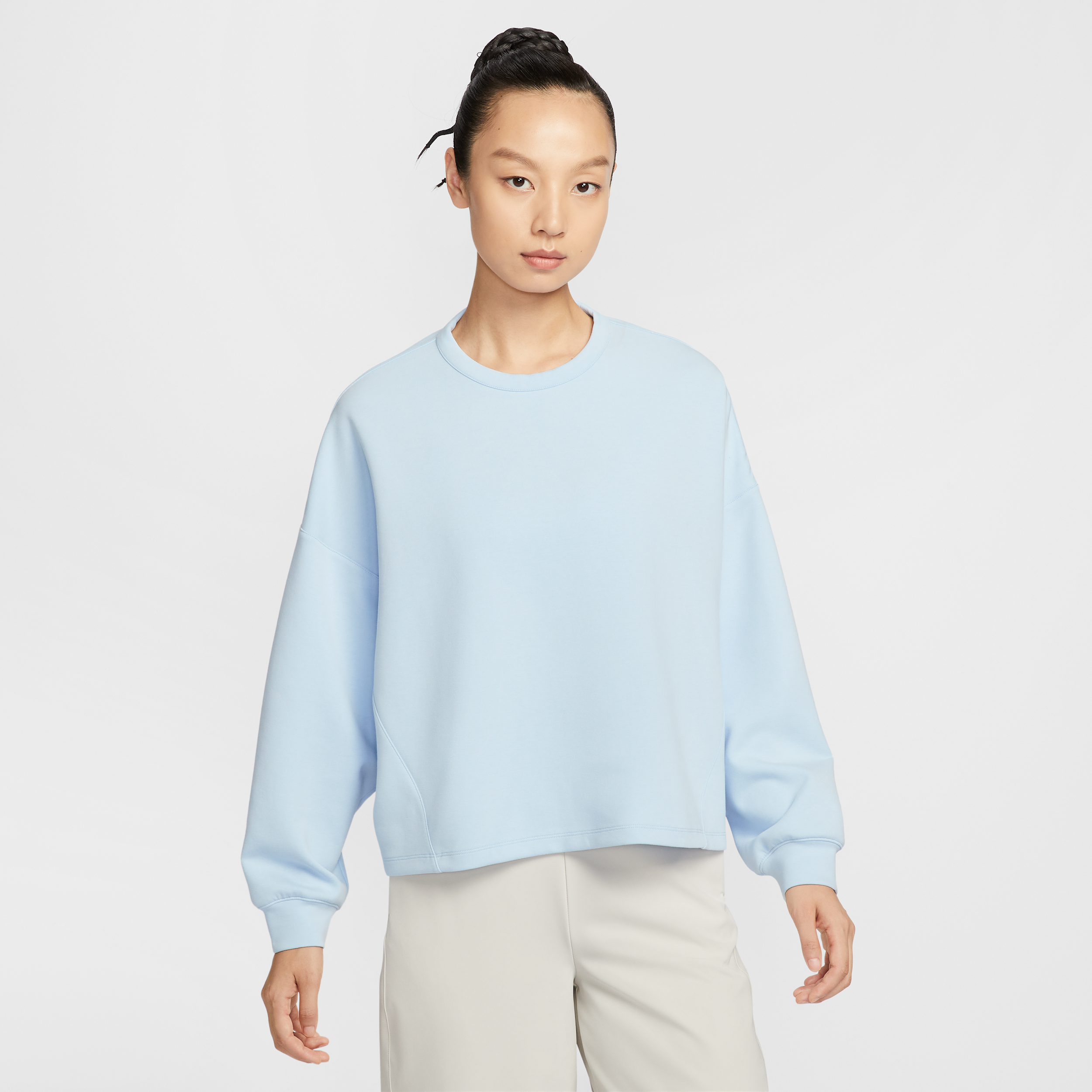 【ナイキ(NIKE)公式ストア】ナイキ 24.7 ImpossiblySoft ウィメンズ Dri-FIT オーバーサイズド クルーネック トップ HQ8194-441 ブルー 【ナイキ(NIKE)公式ストア】ナイキ 24.7 ImpossiblySoft ウィメンズ Dri-FIT オーバーサイズド クルーネック トップ HQ8194-441 ブルー