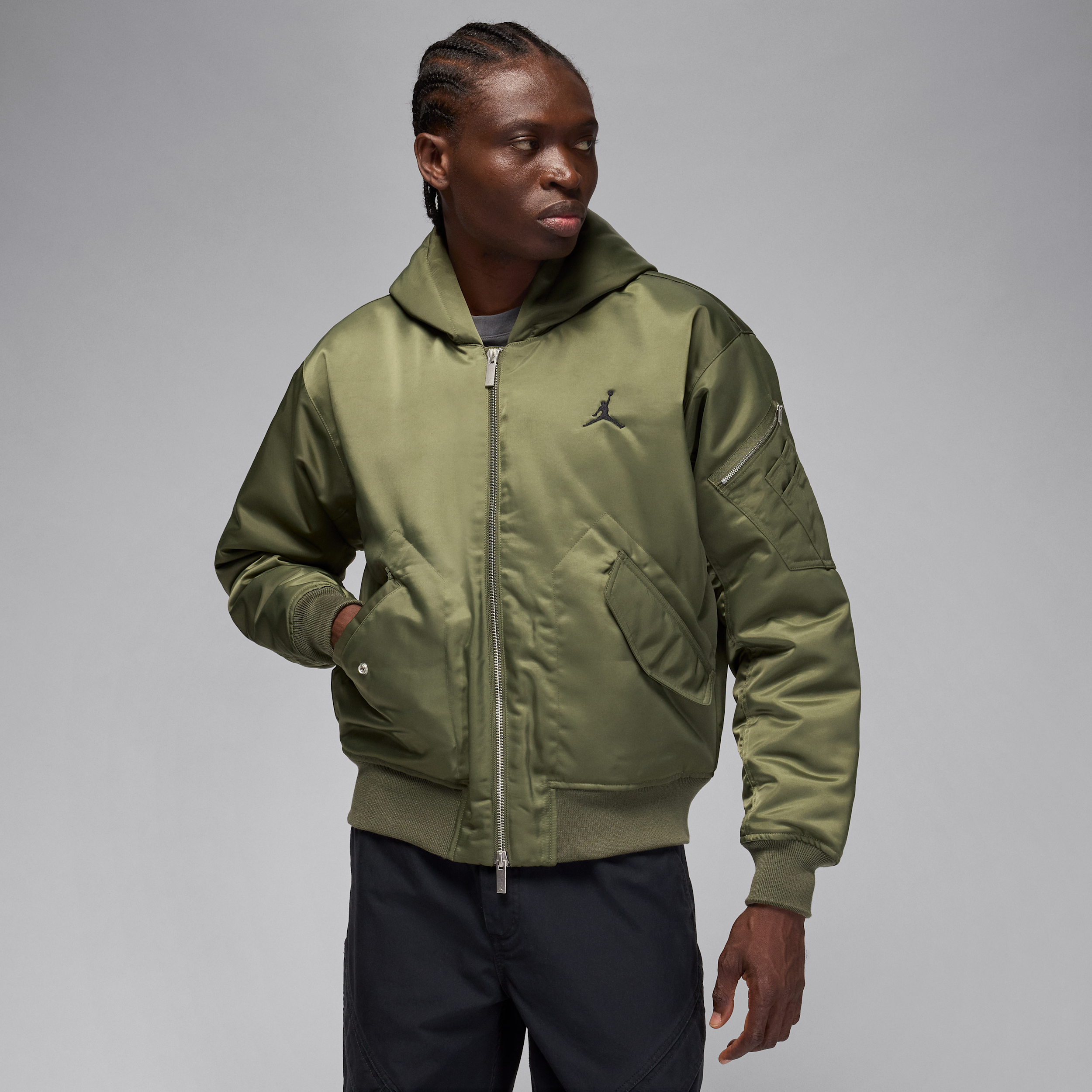【ナイキ(NIKE)公式ストア】ジョーダン レネゲード フライト メンズ Therma-FIT フーデッド ジャケット HV0540-222 グリーン 【ナイキ(NIKE)公式ストア】ジョーダン レネゲード フライト メンズ Therma-FIT フーデッド ジャケット HV0540-222 グリーン