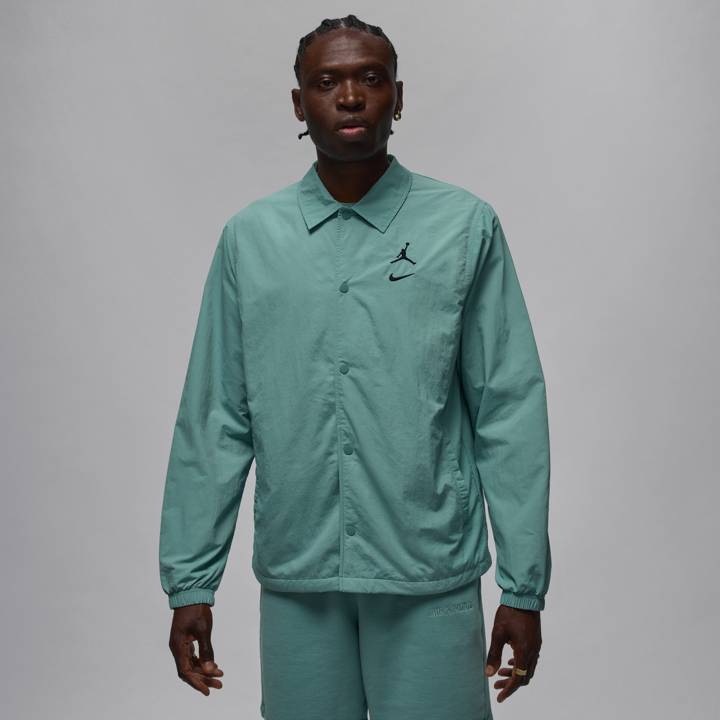 【美品】NIKE JORDAN AJ9 JACKET（L） Nike Jordan MVP Men's Jacket - Green - Recycled Fibres Minimum