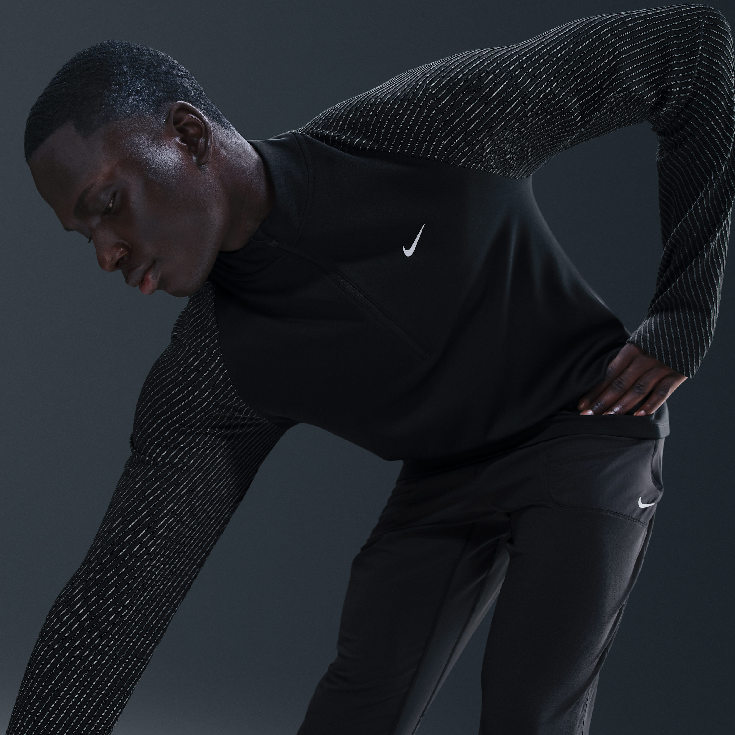 Nike Men's Dri-FIT 1/2-Zip Running Top with Reflective Accents product image