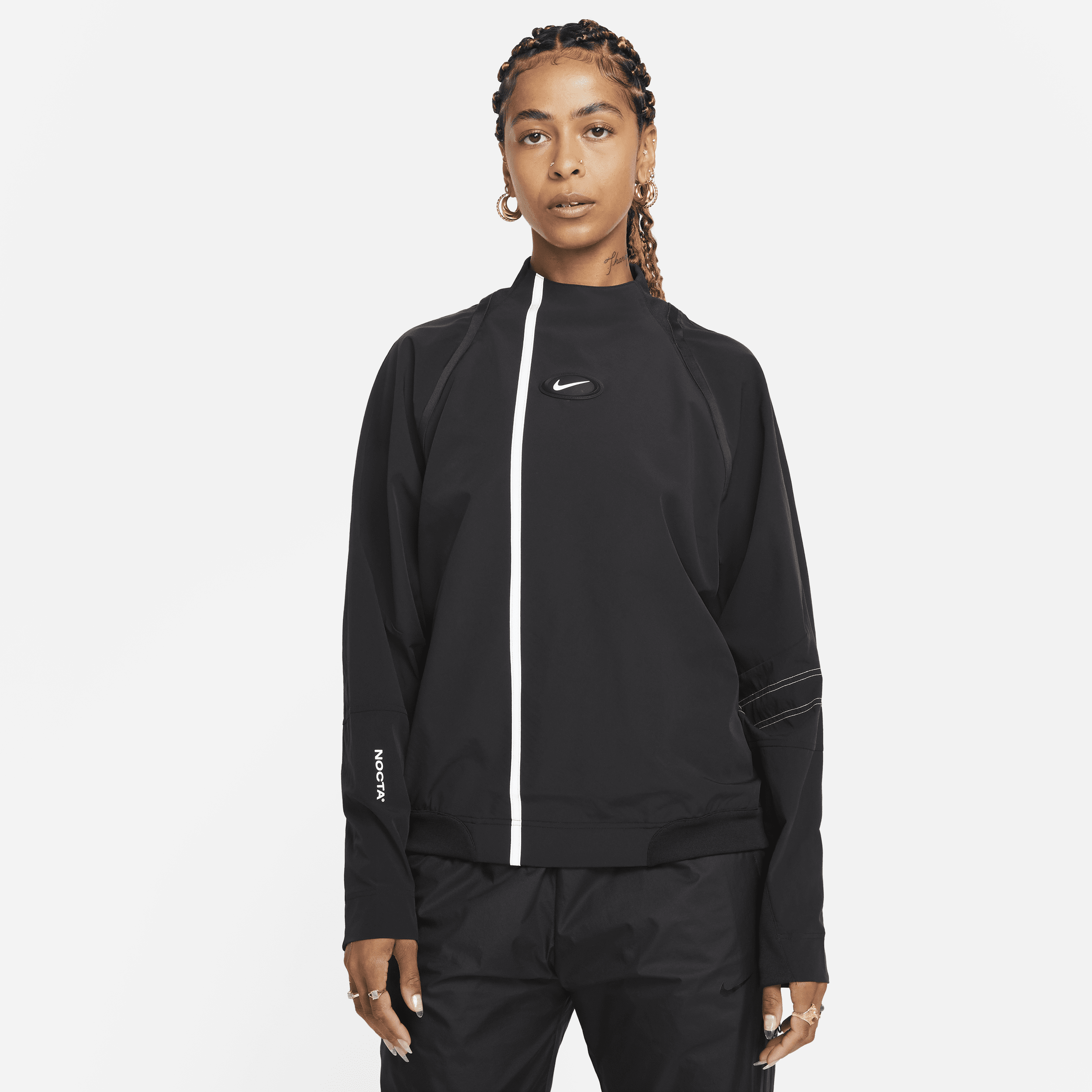 Nike NOCTA Top met ronde hals en lange mouwen - Zwart