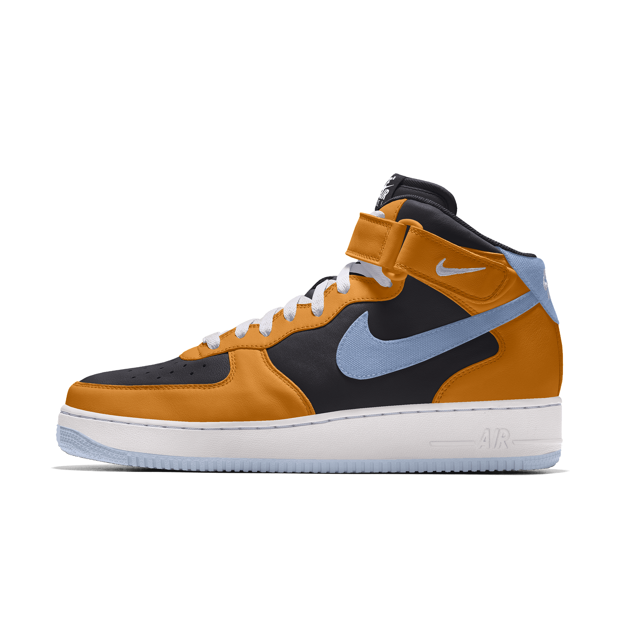 Nike Air Force 1 Mid By You Custom damesschoenen - Oranje