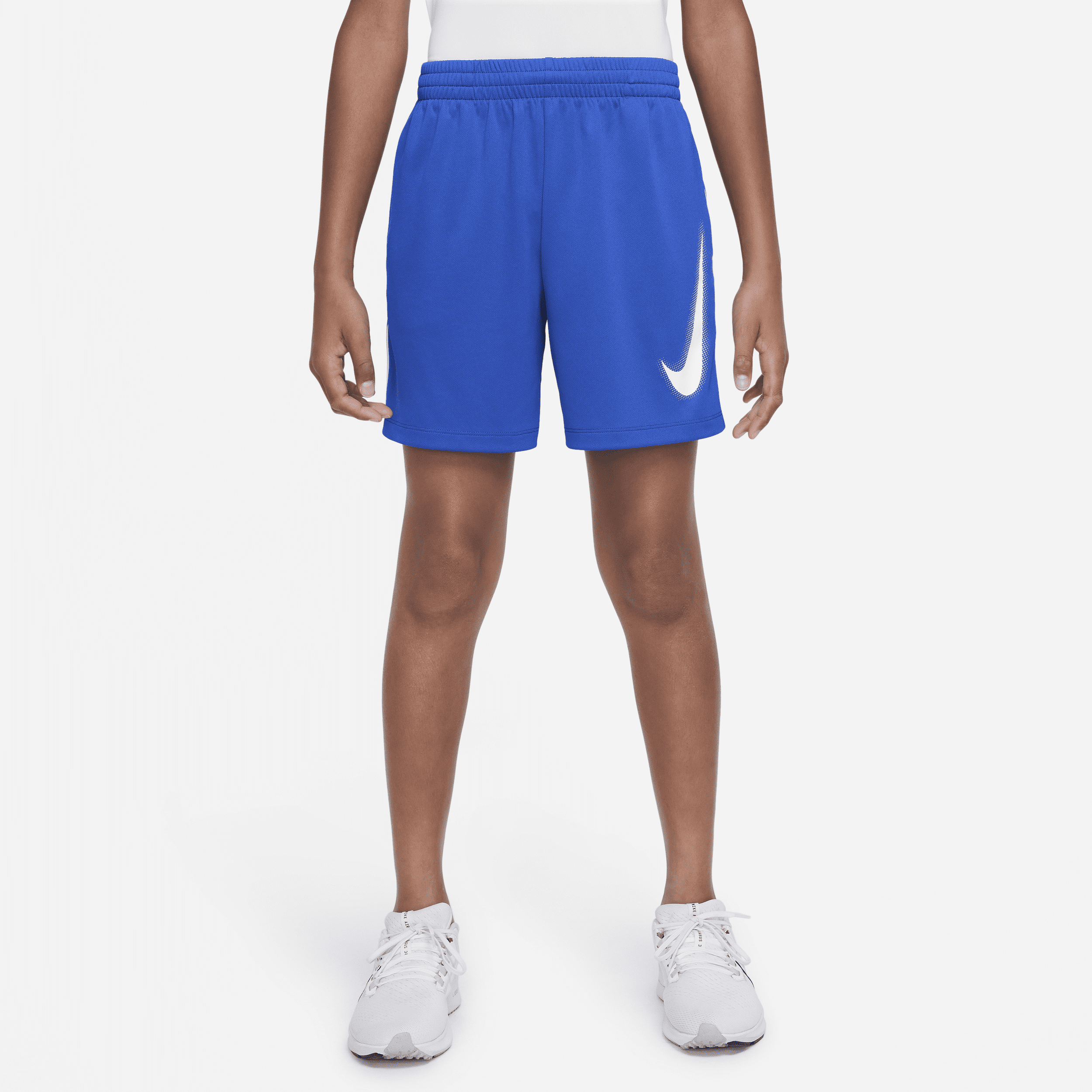Nike Multi Dri-FIT-træningsshorts med grafik til større børn (drenge) - blå