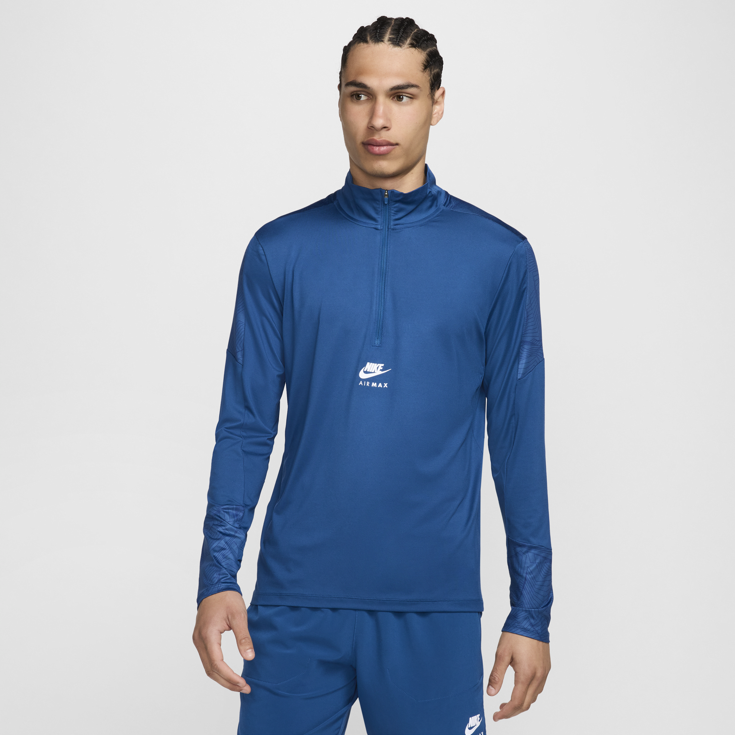 Nike Air Max Camiseta con cremallera de 1/4 Dri-FIT - Hombre - Azul