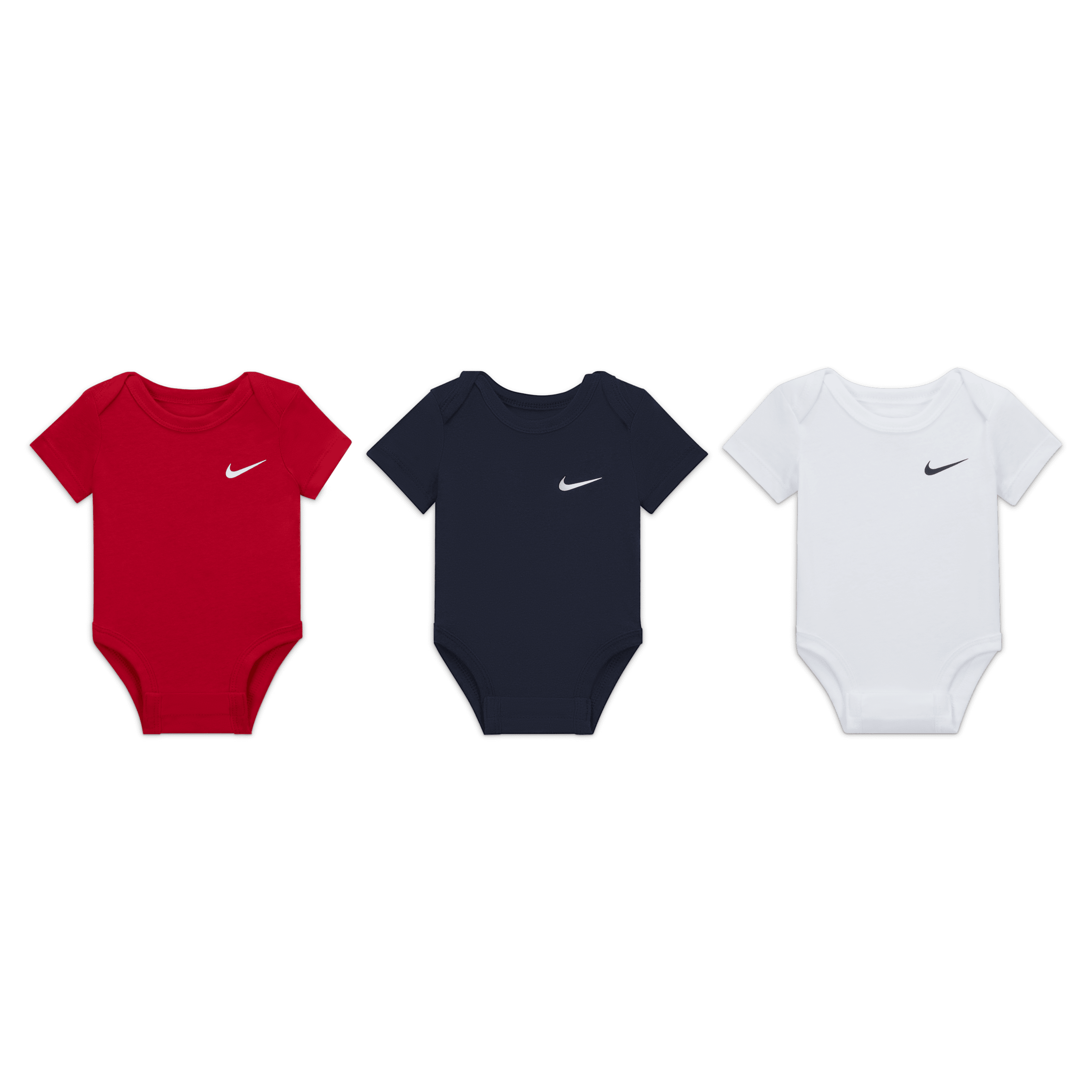 Body Swoosh Nike – Bebè (3-6 mesi) (confezione da 3) - Multicolore