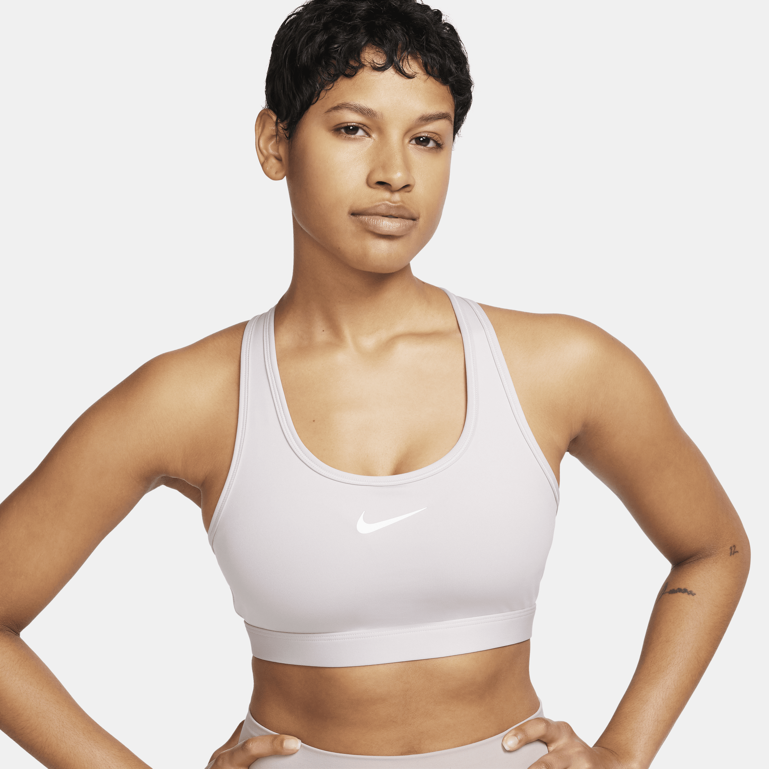 Nike Swoosh Medium Support Sujetador deportivo con almohadilla - Mujer - Morado