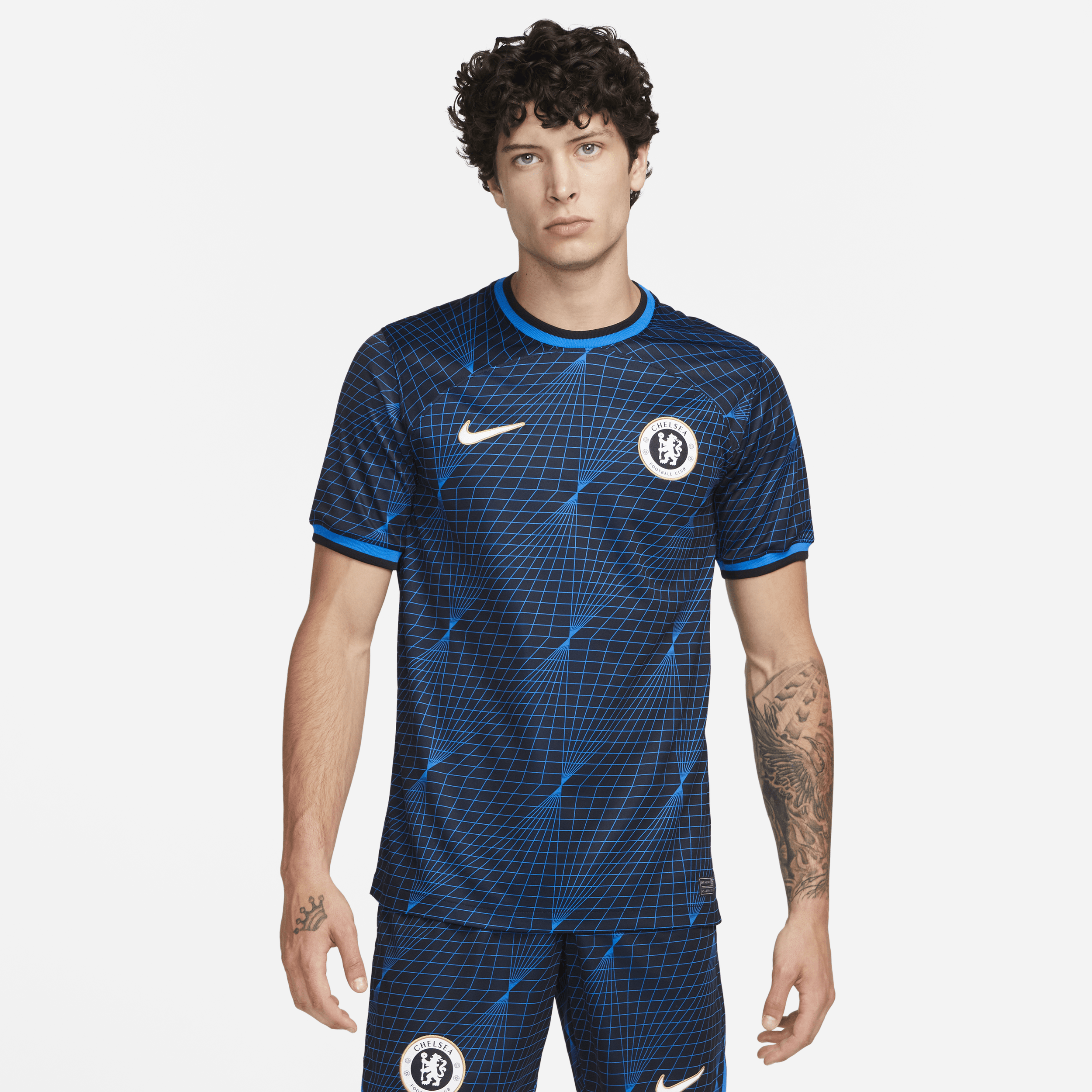 Chelsea FC 2023/24 Stadium Away-Nike Dri-FIT-fodboldtrøje til mænd - blå