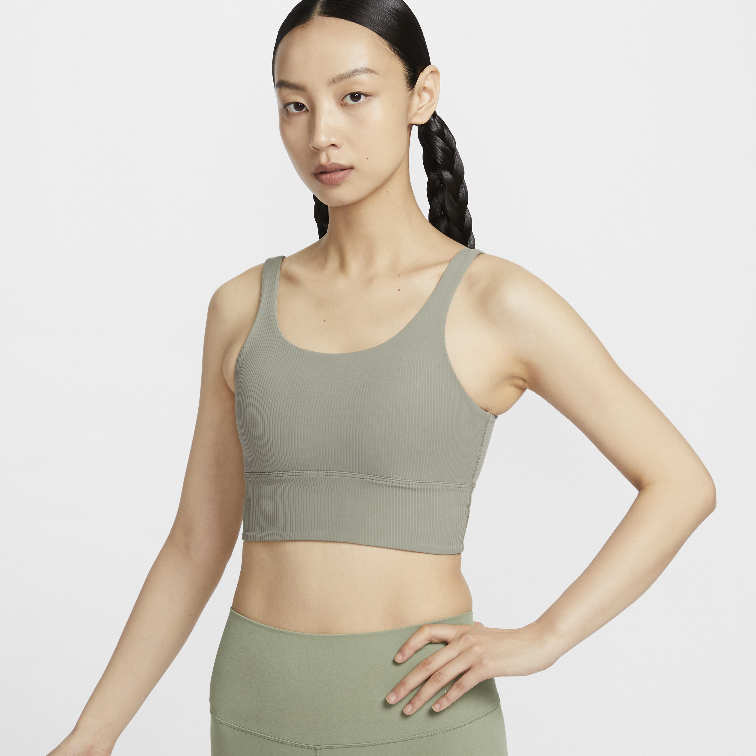 【ナイキ(NIKE)公式ストア】ナイキ ゼンビー リブ ウィメンズ ライトサポート パッディド ロングライン スポーツブラ HF1543-320 グリーン 【ナイキ(NIKE)公式ストア】ナイキ ゼンビー リブ ウィメンズ ライトサポート パッディド ロングライン スポーツブラ HF1543-320 グリーン