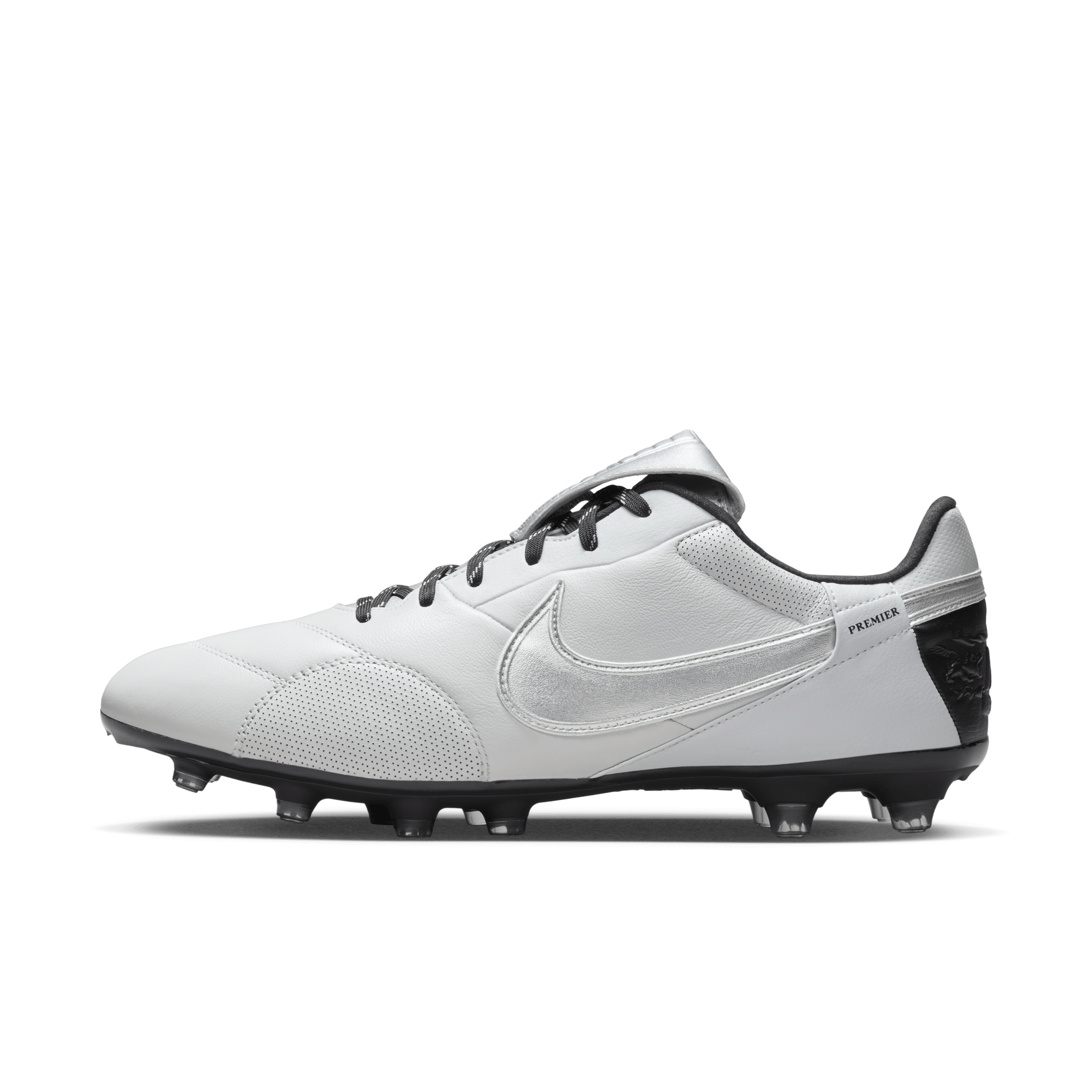 NikePremier 3 Low-Top-fodboldstøvler til græs - grå