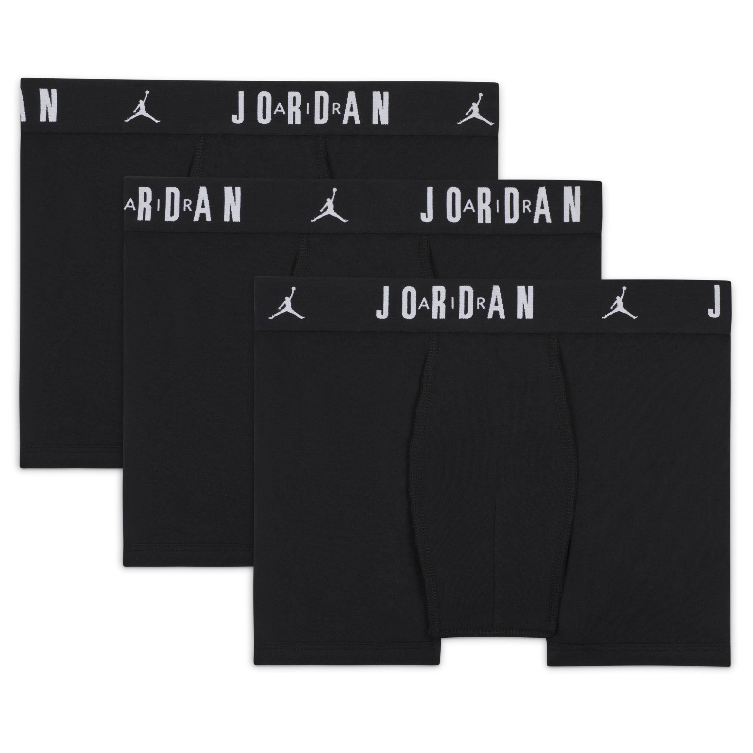 Jordan Dri-FIT Flight Essentials boxershorts voor kids (3 stuks) - Zwart