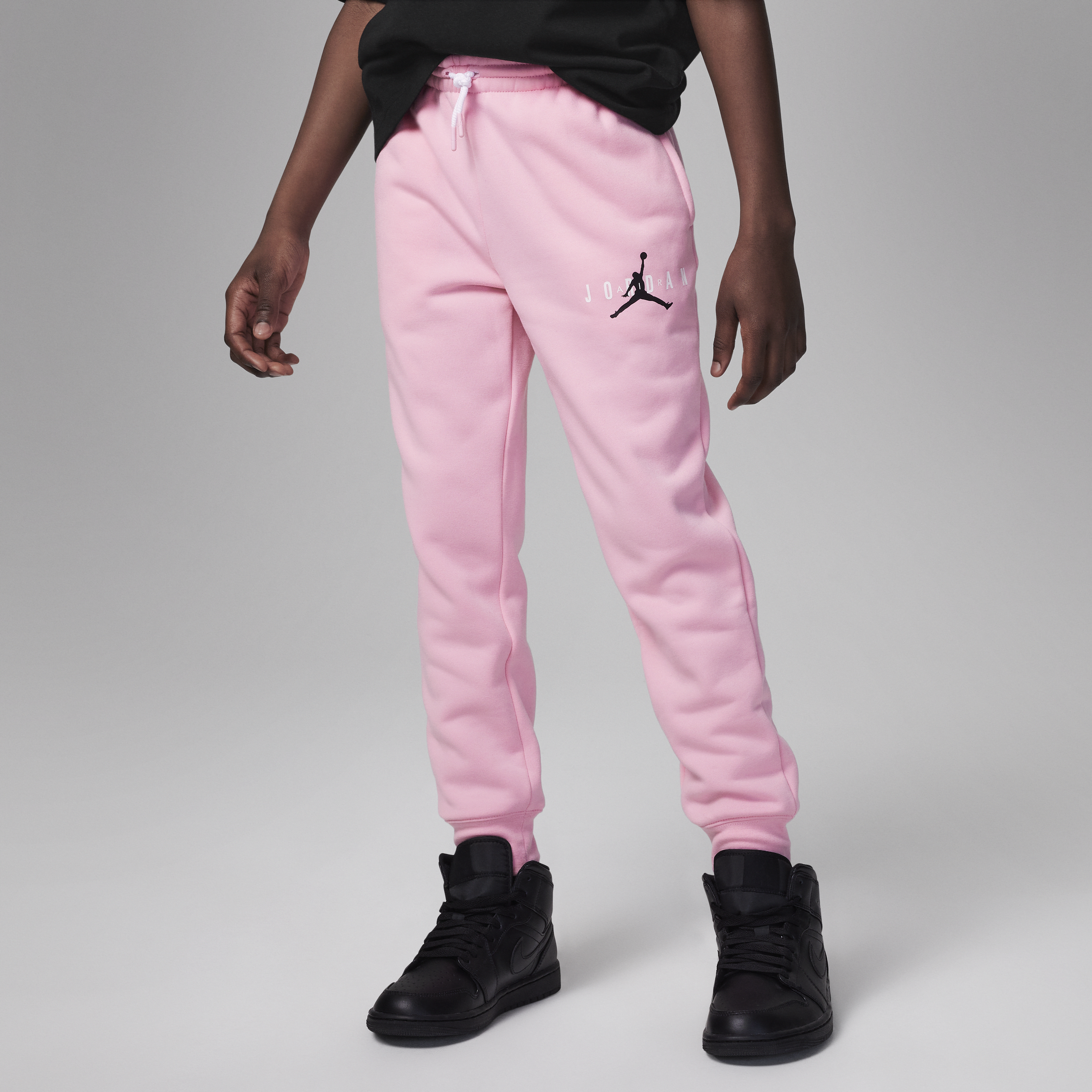 Jordan-fleecebukser til større børn - Pink