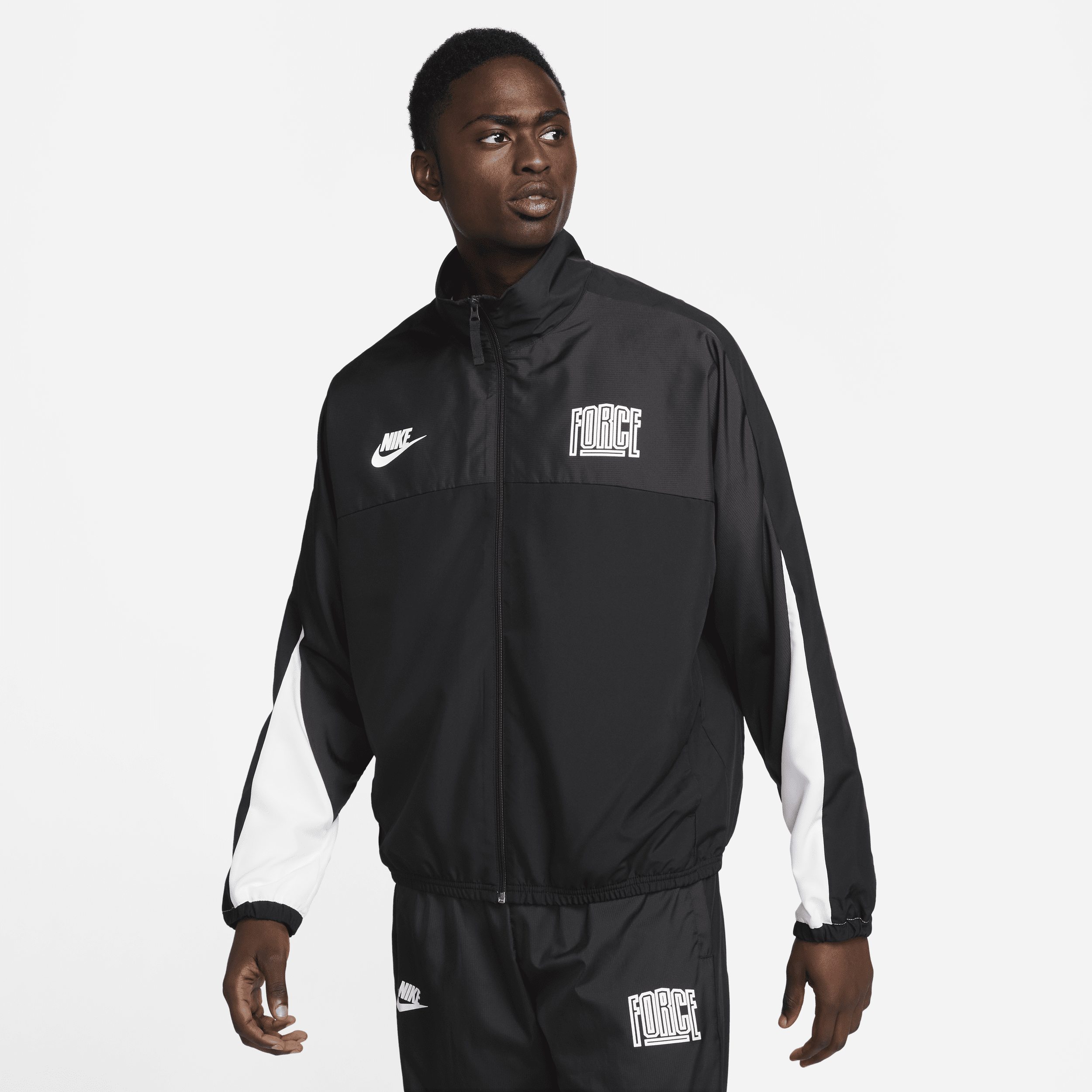Nike Starting 5-basketballjakke til mænd - sort