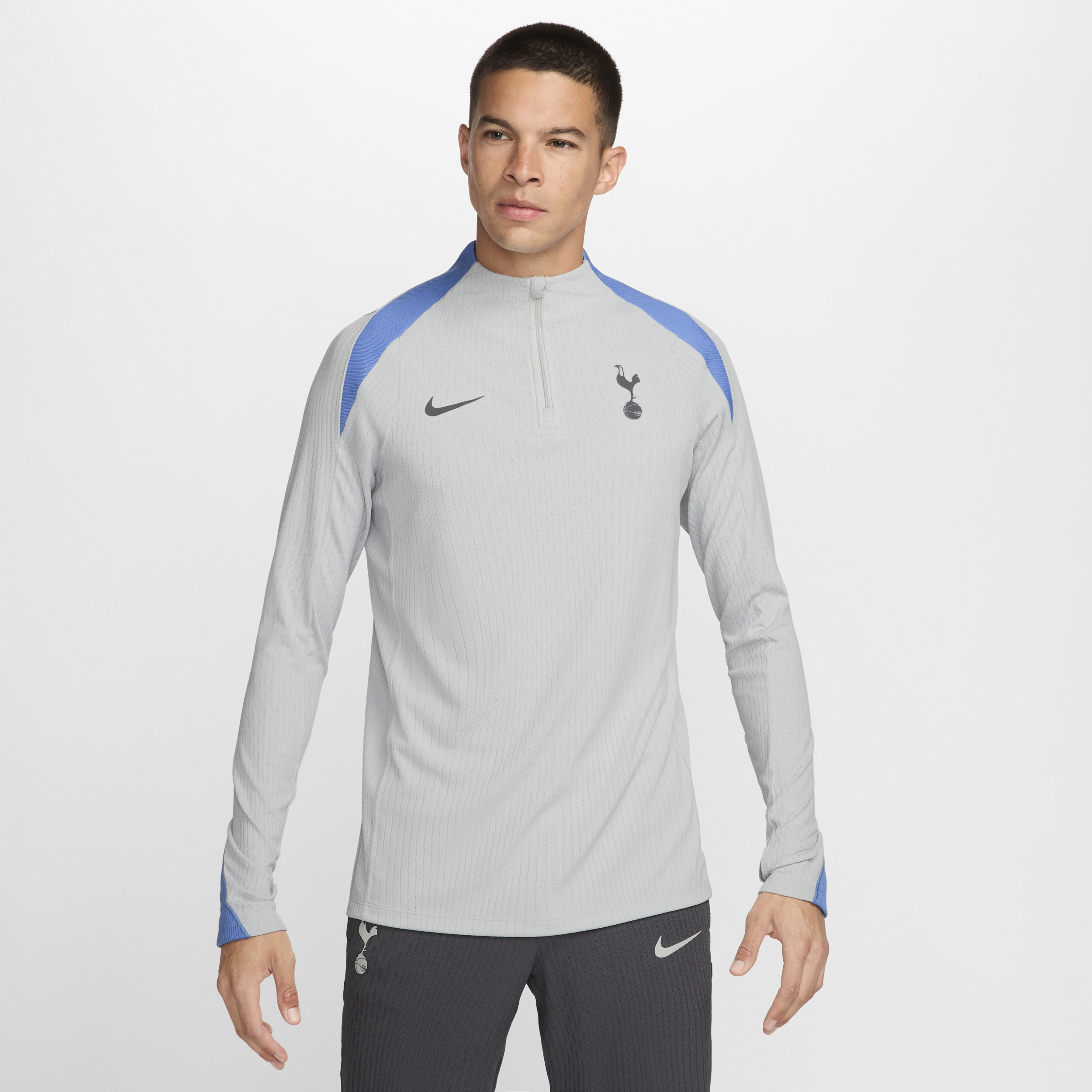 Tottenham Hotspur Strike Elite Camiseta de fútbol de entrenamiento de tejido Knit Nike Dri-FIT ADV - Hombre - Gris