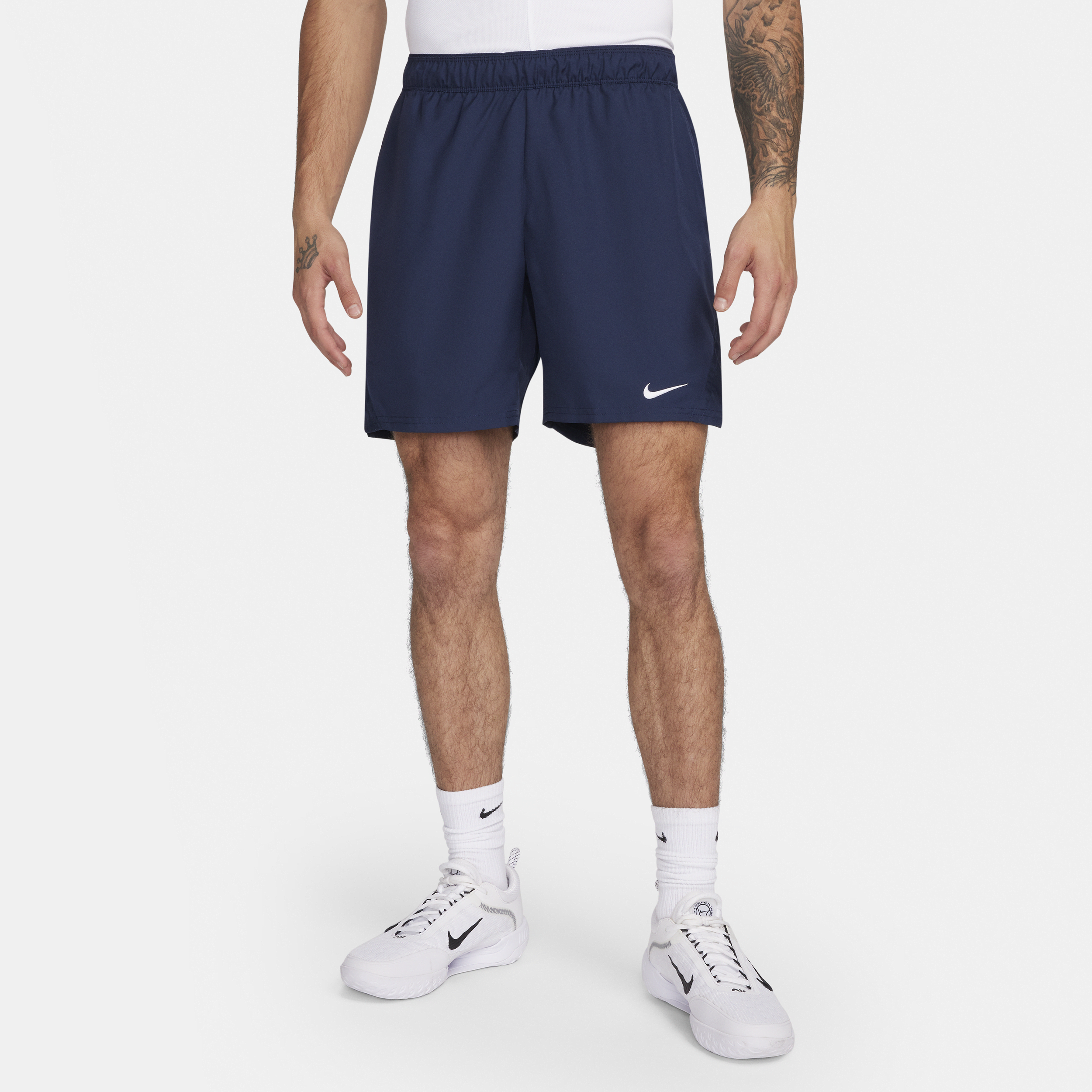 NikeCourt Victory Dri-FIT-tennisshort (18 cm) til mænd - blå