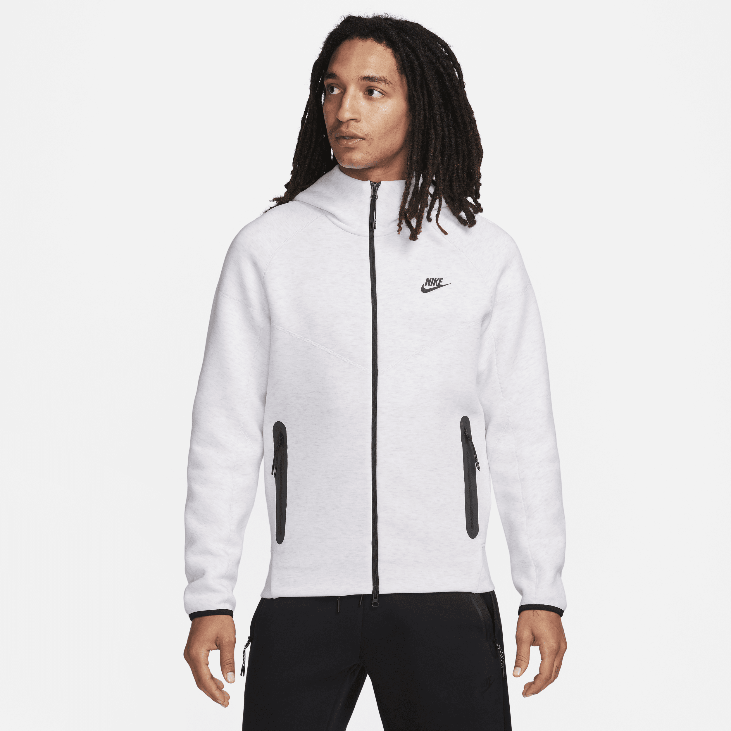 Nike Sportswear Tech Fleece Windrunner-hættetrøje med lynlås til mænd - brun