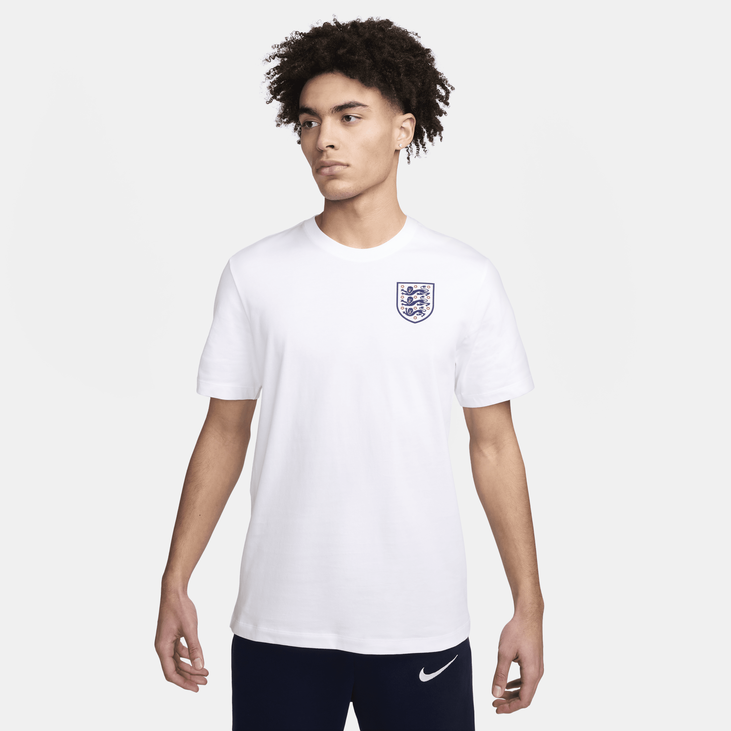 Nike England-fodbold-T-shirt til mænd - hvid