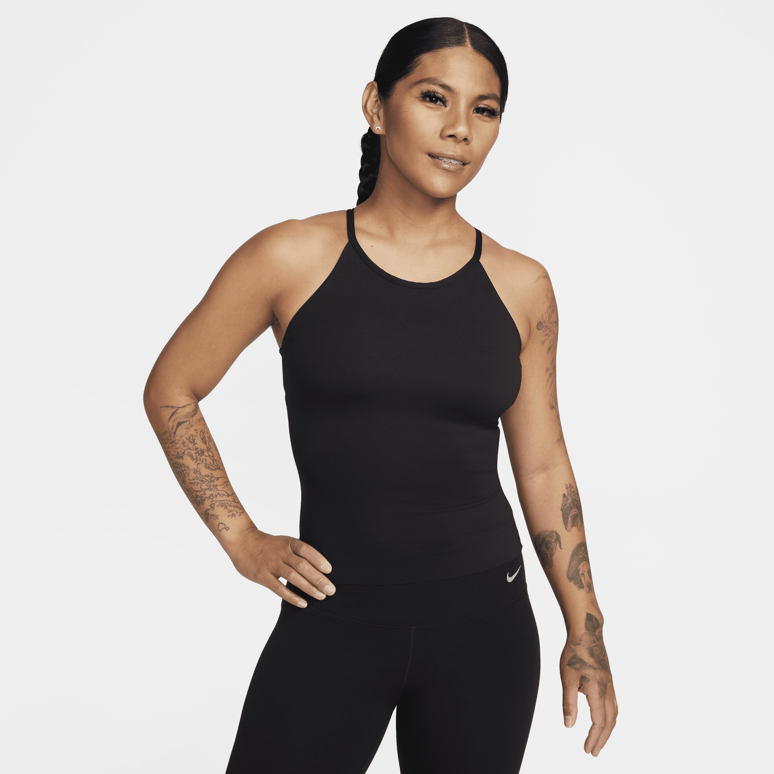 Nike Zenvy Dri-FIT-tanktop til kvinder - sort