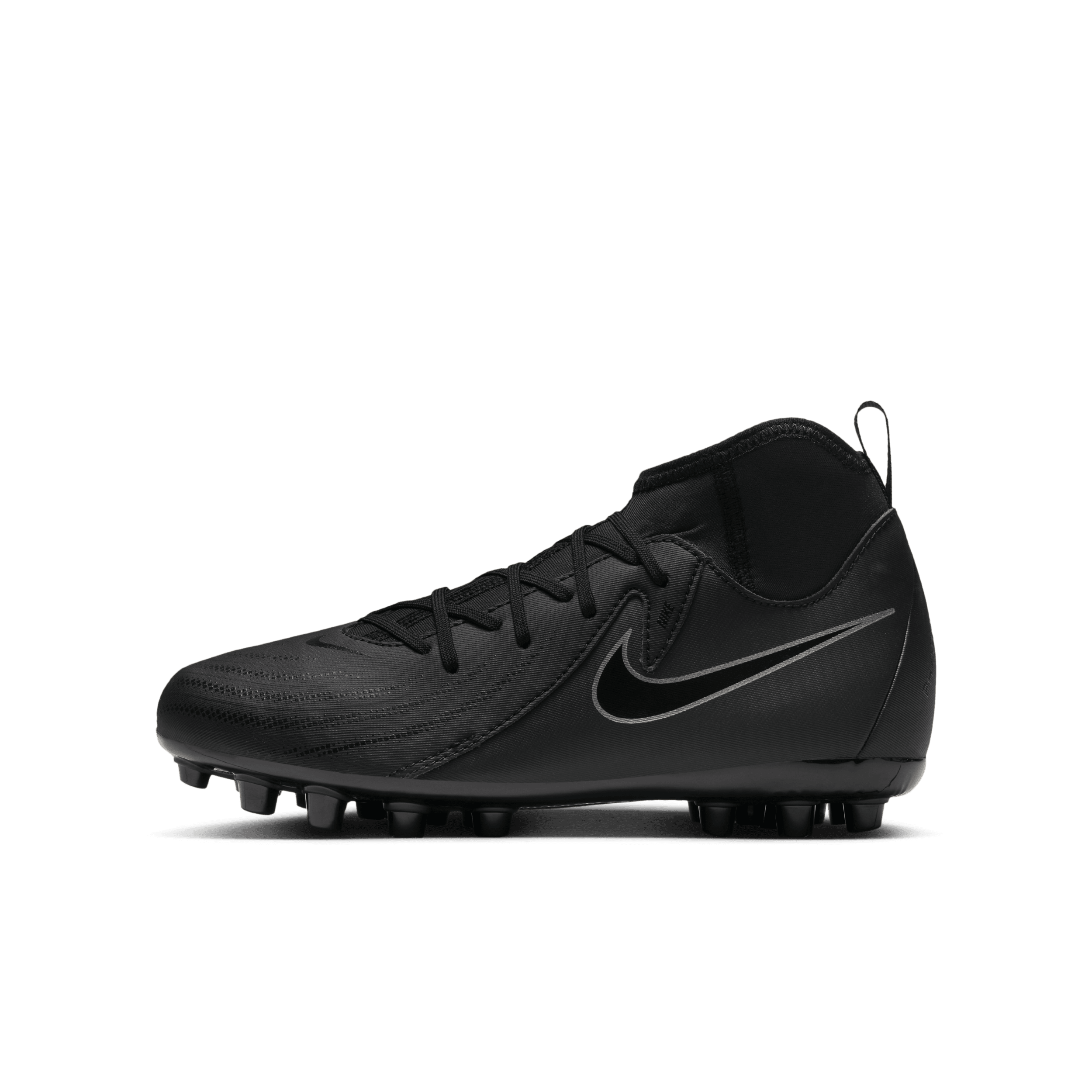 Scarpa da calcio a taglio alto AG Nike Jr. Phantom Luna 2 Academy – Bambino/a | Ragazzo/a - Nero